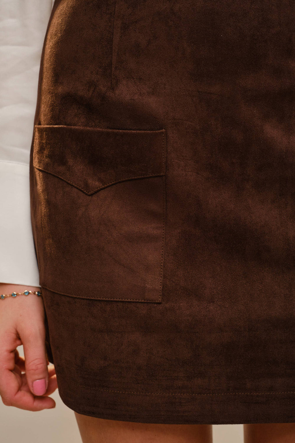 Saddle Ridge Faux Suede Mini Skirt