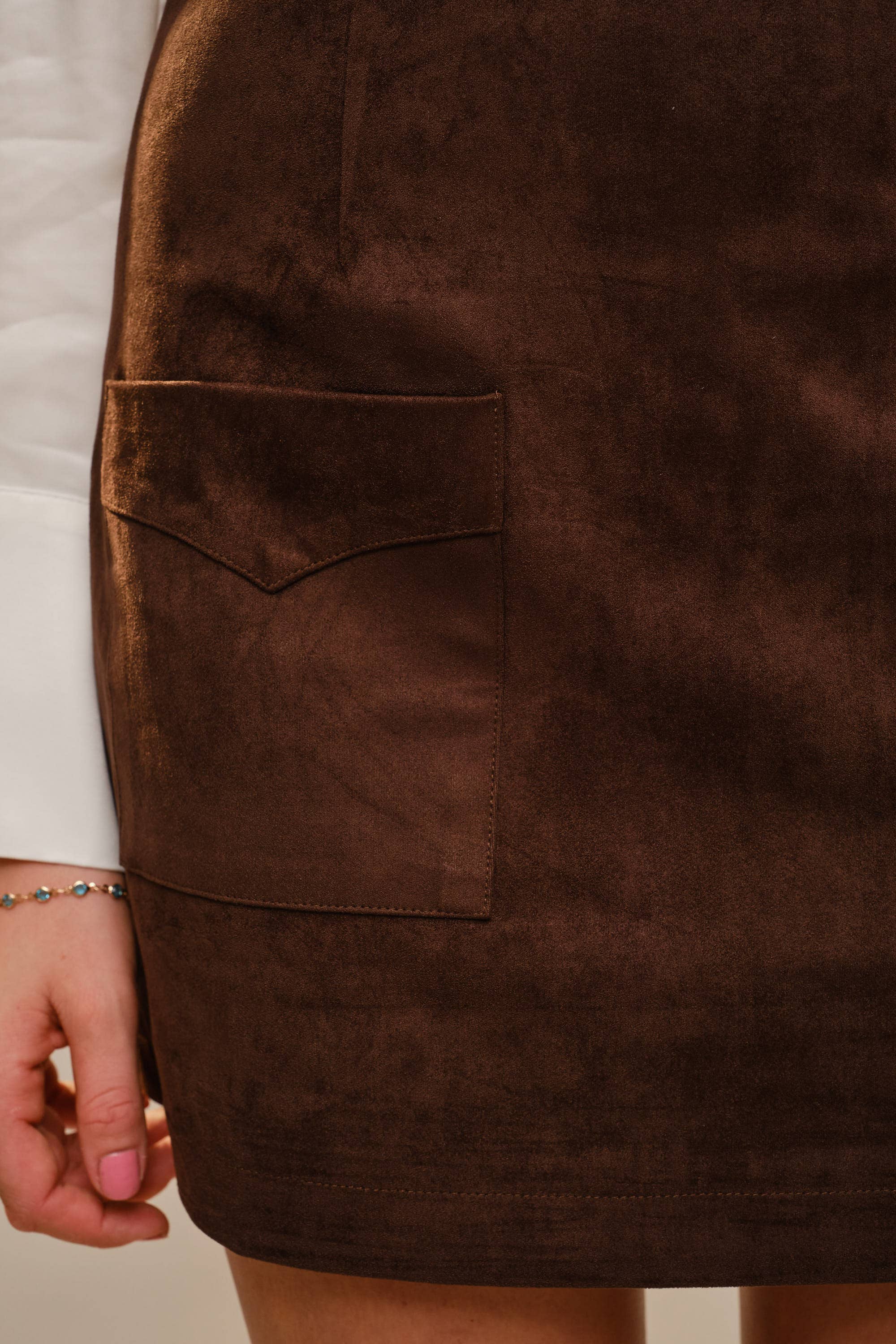 Saddle Ridge Faux Suede Mini Skirt