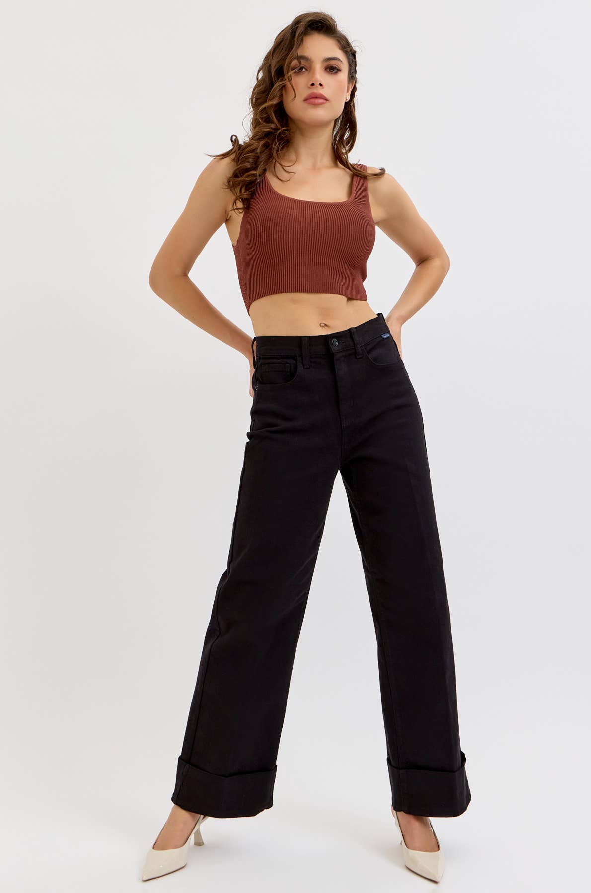 Midnight Ride High-Rise Wide Leg Jeans