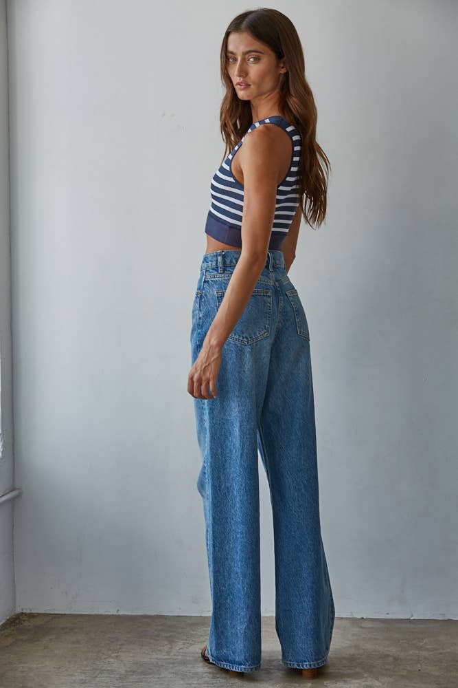 Coastal Stripe Racerback Brami