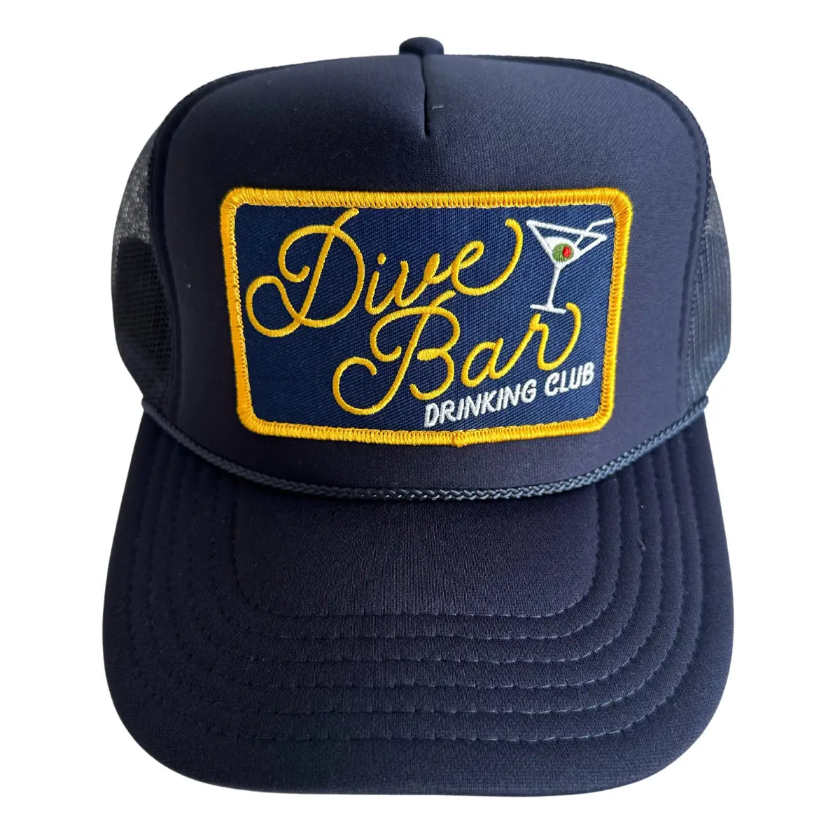 Dive Bar Drinking Club Patch Trucker Hat
