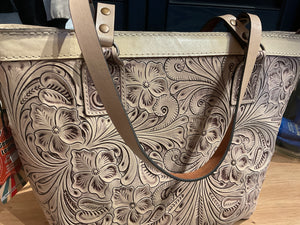 Winter White Tooled Bag KC