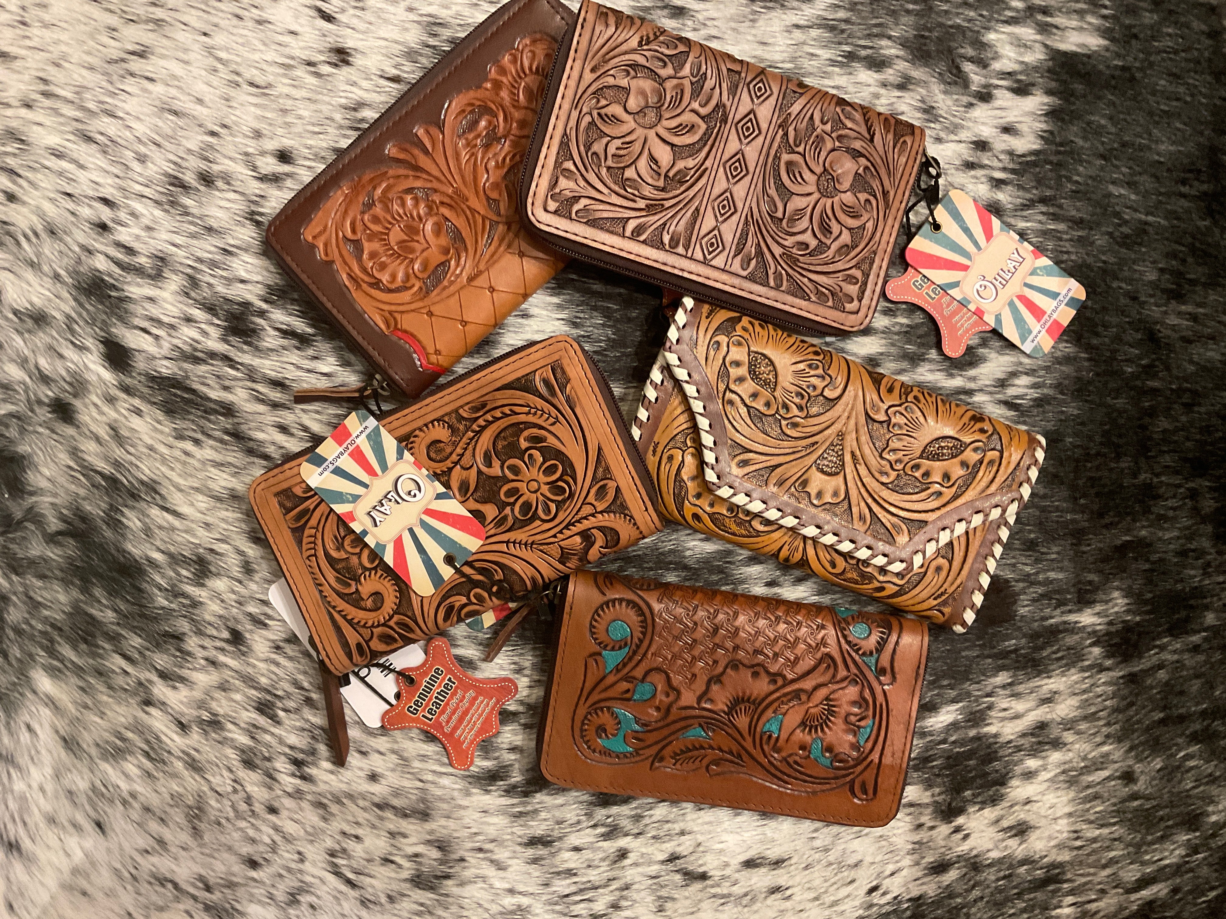 Ohlay Tooled Wallet KC