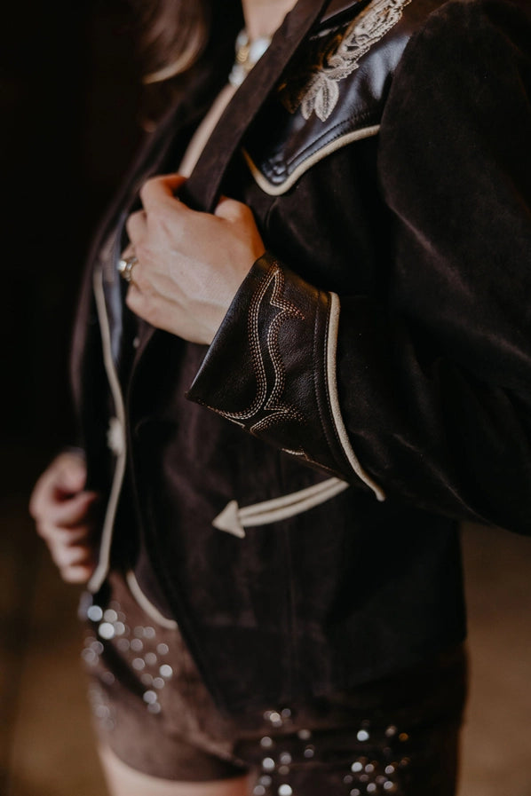 Wild Rose Suede Jacket
