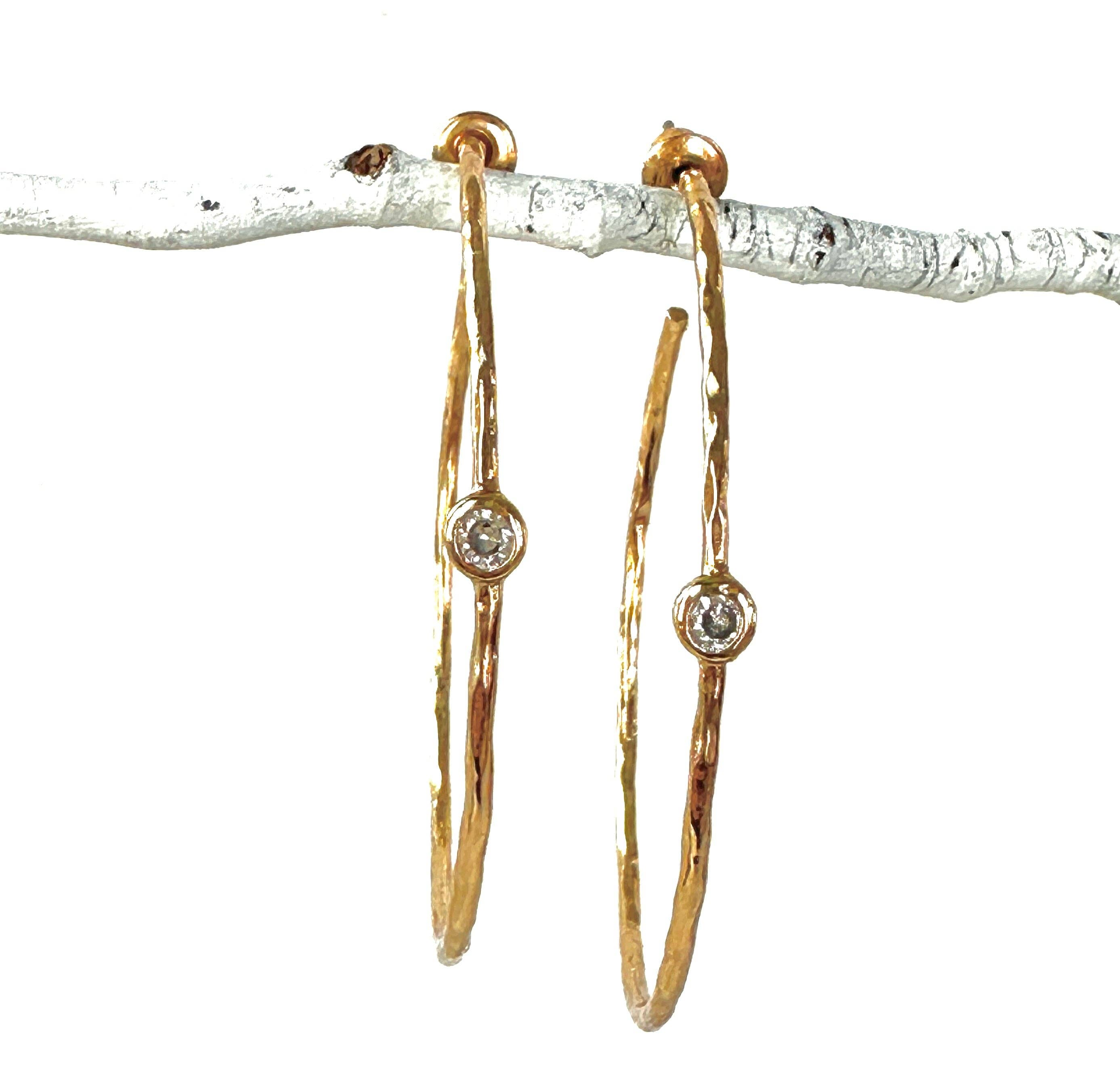 Single CZ Hoops