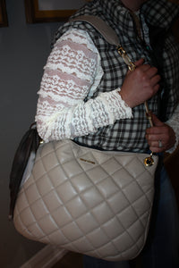 Kelly Tooke Harley Quilted Oatmeal