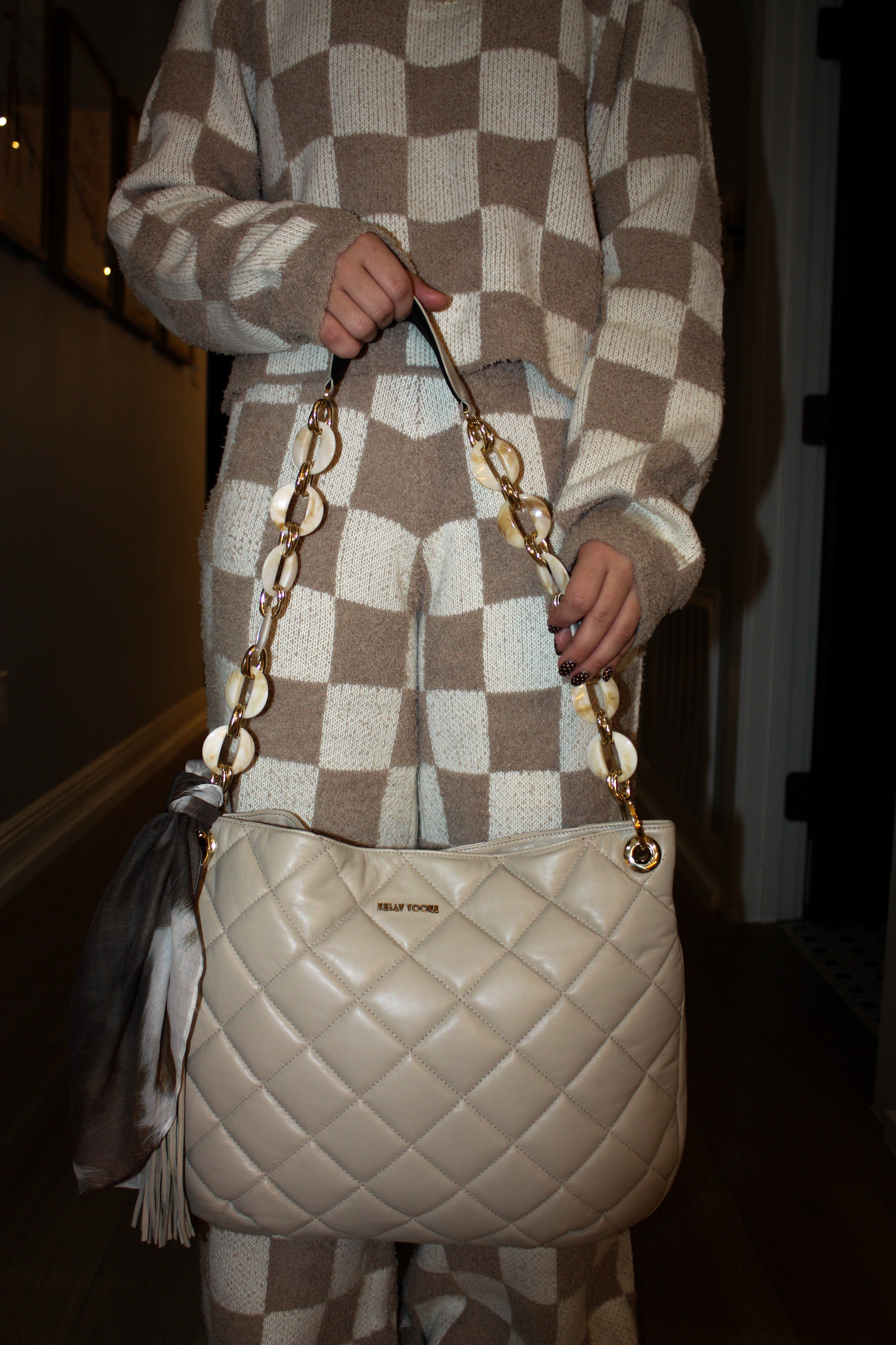 Kelly Tooke Harley Quilted Oatmeal