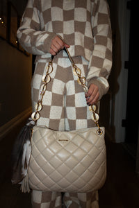 Kelly Tooke Harley Quilted Oatmeal