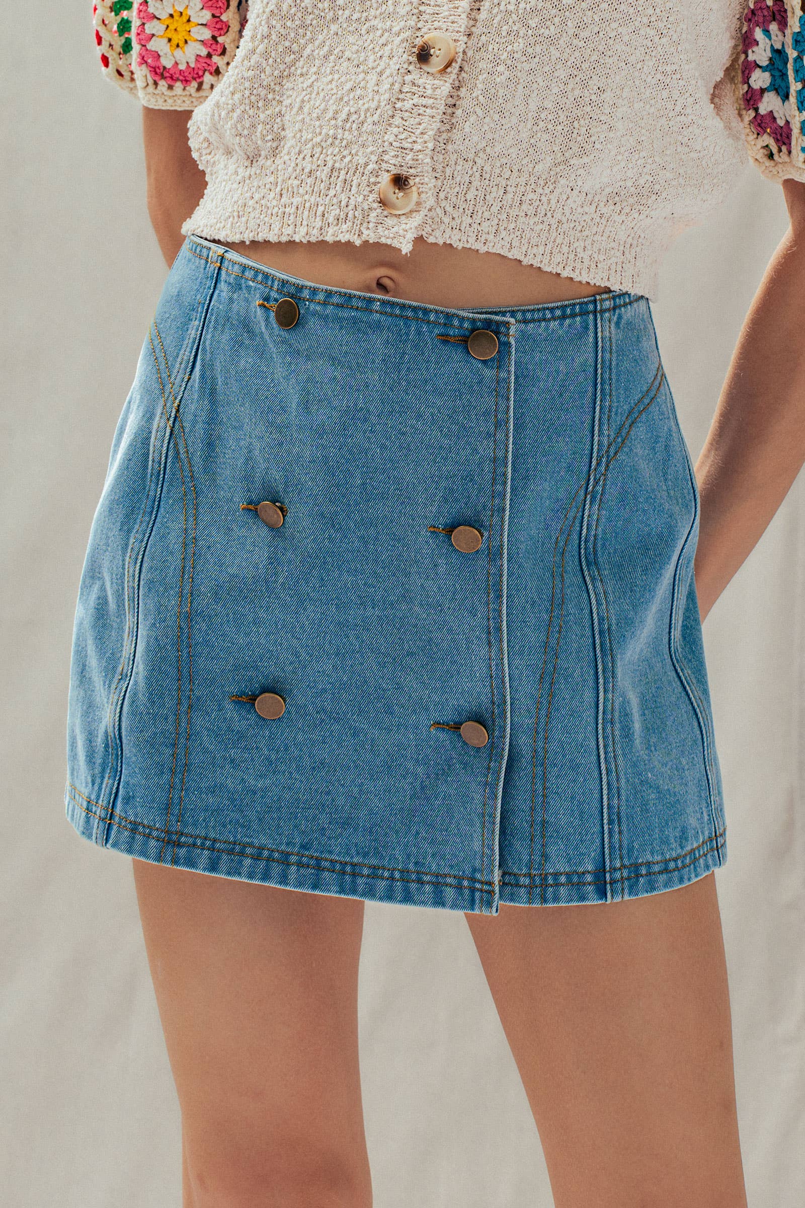 The Rodeo Drive Denim Skort