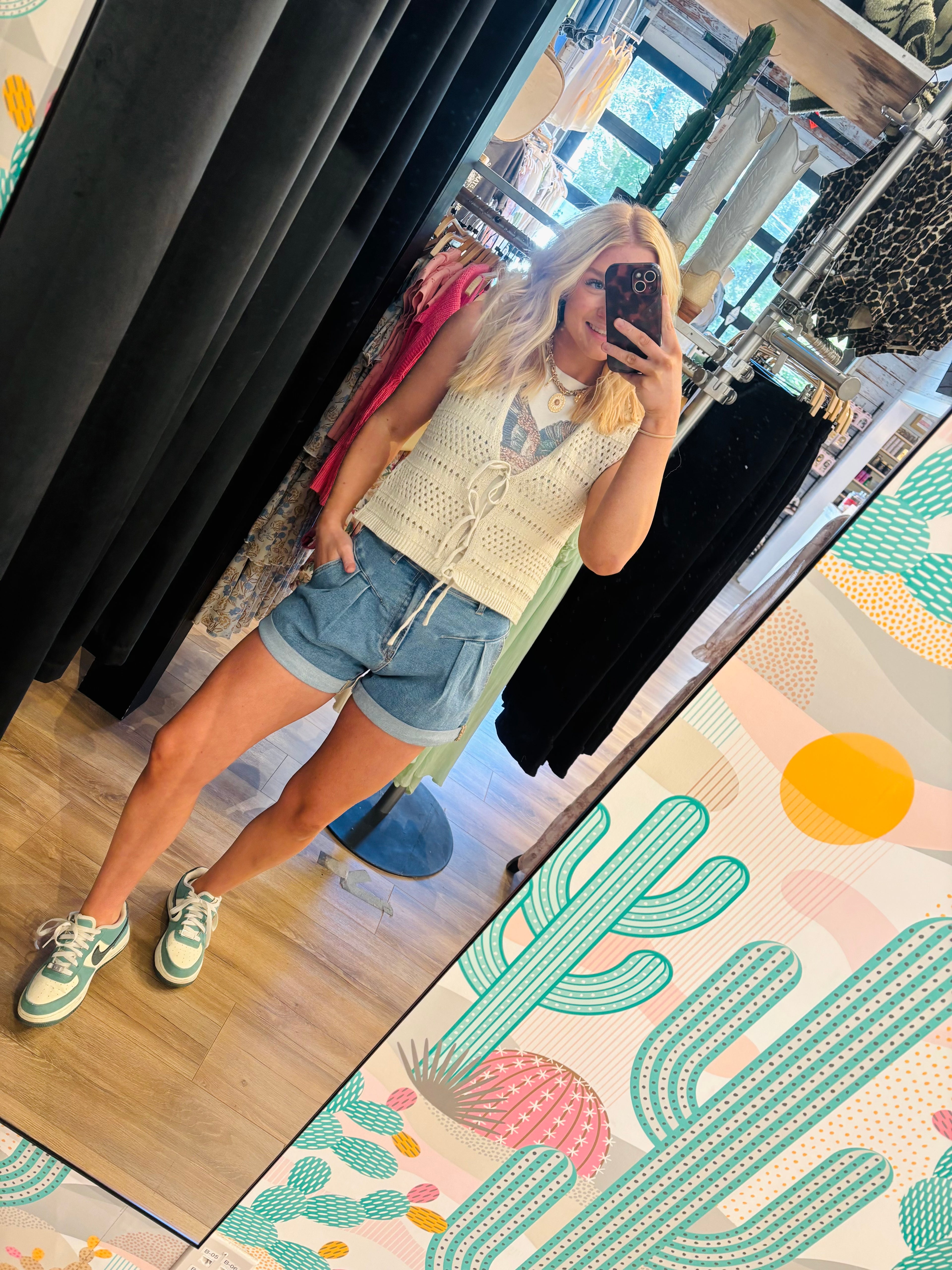 The Westward Roll Denim Shorts