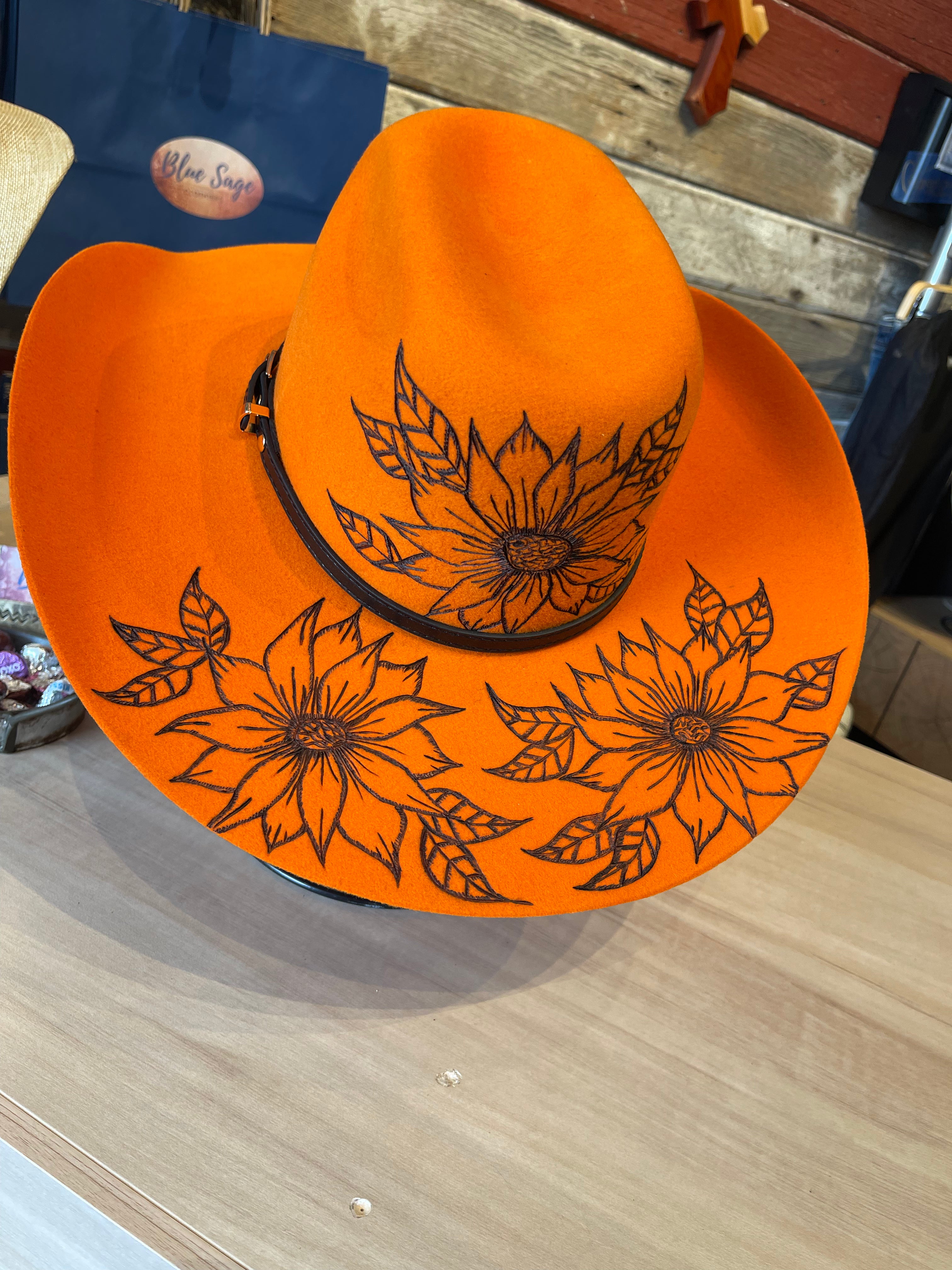 Burned Brim Hat