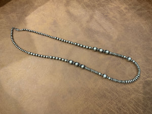 30” Varigated Sterling Pearls