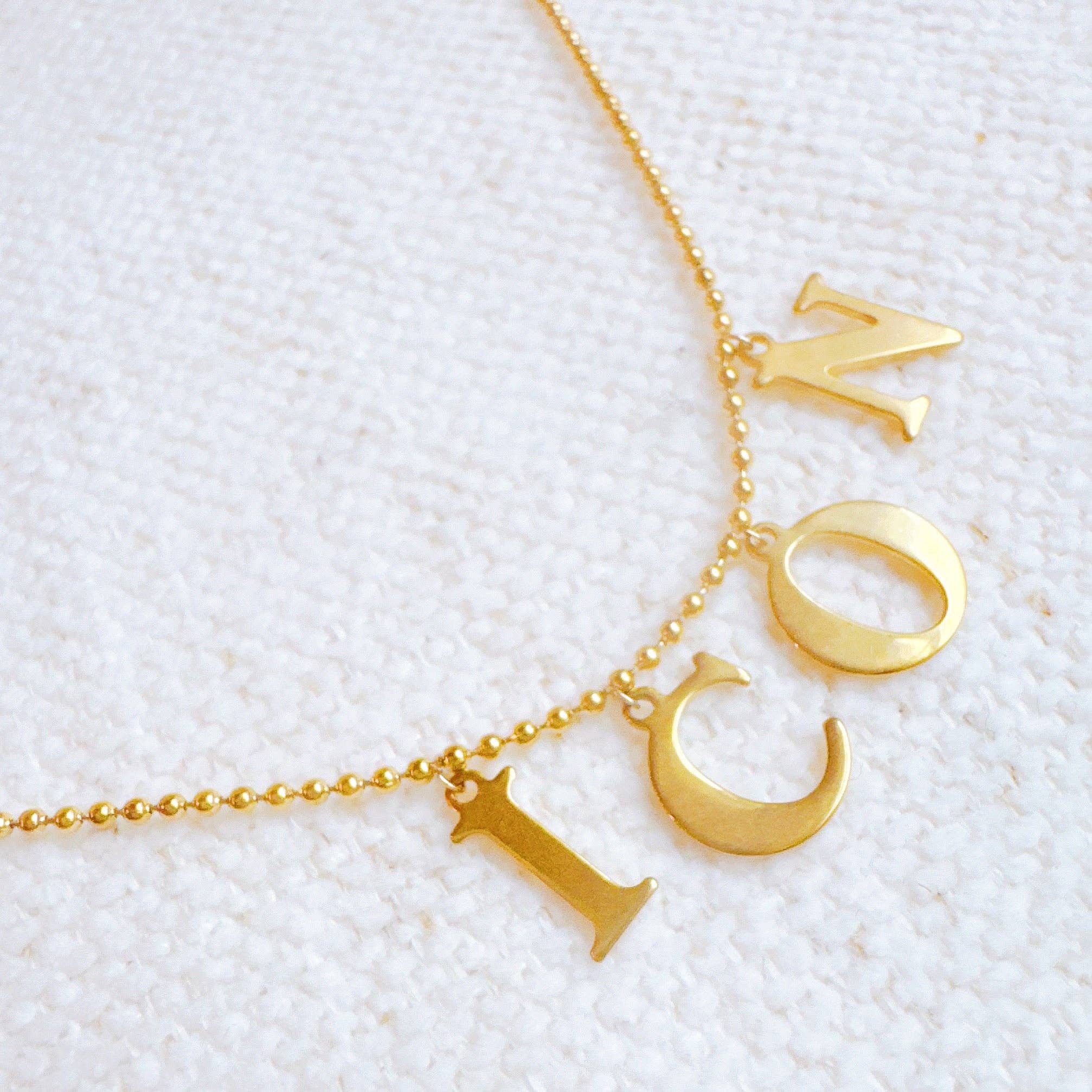Golden Icon Charm Necklace