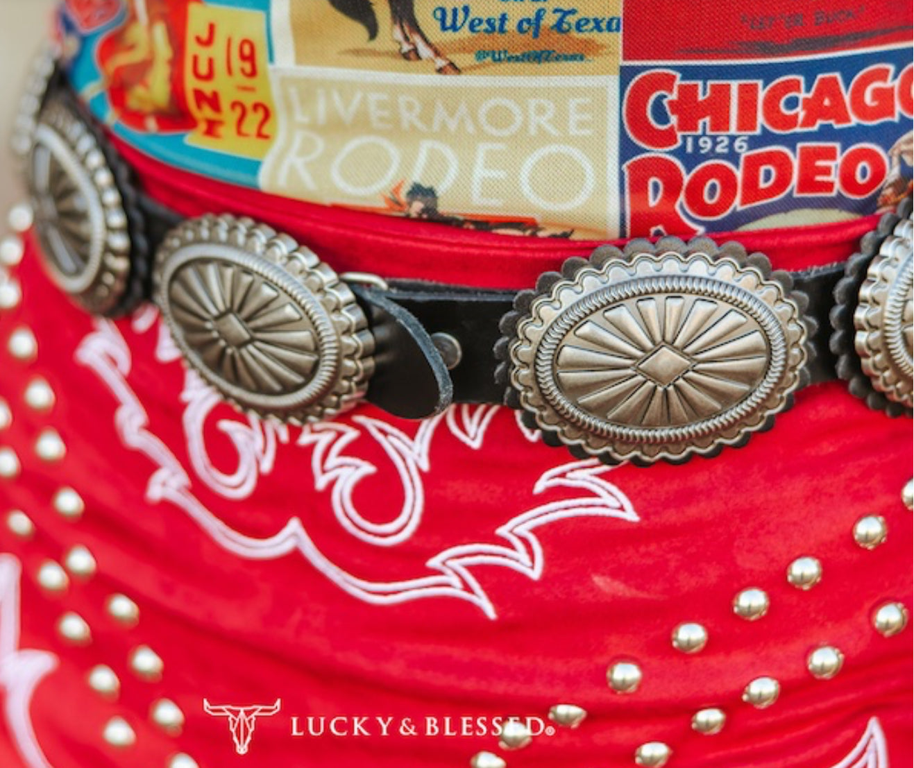 LB Concho Belt BK