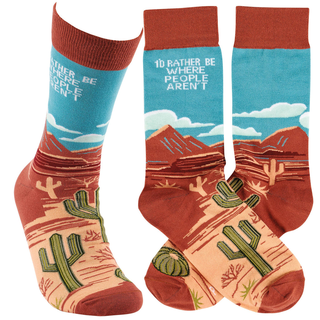 Rather Be Where People Aren't Socks
