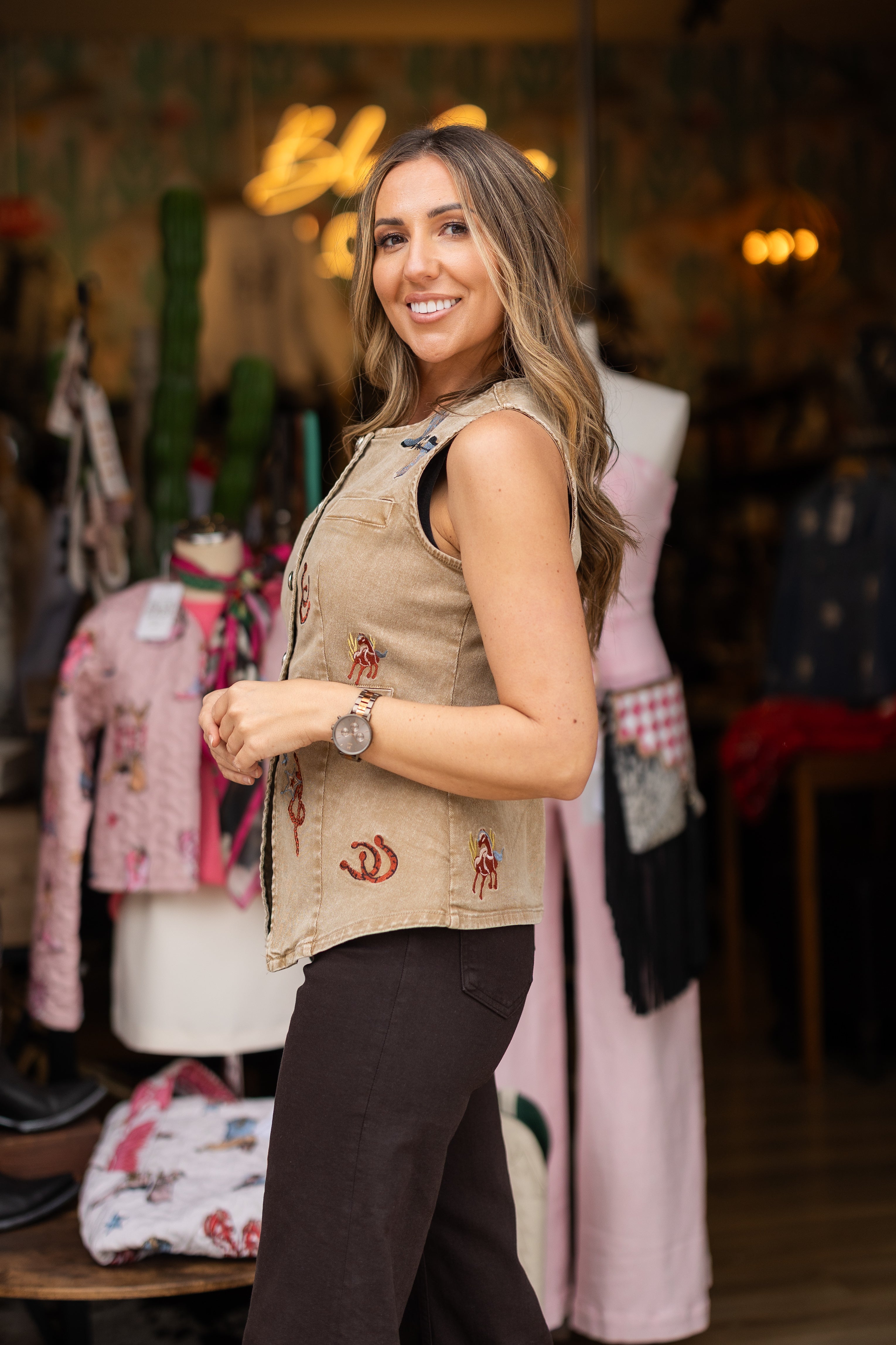 Desert Relic Embroidered Utility Vest