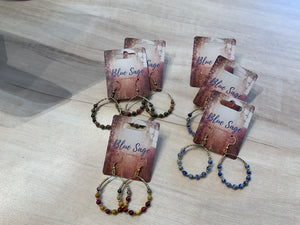 Beaded Hoop Earrings