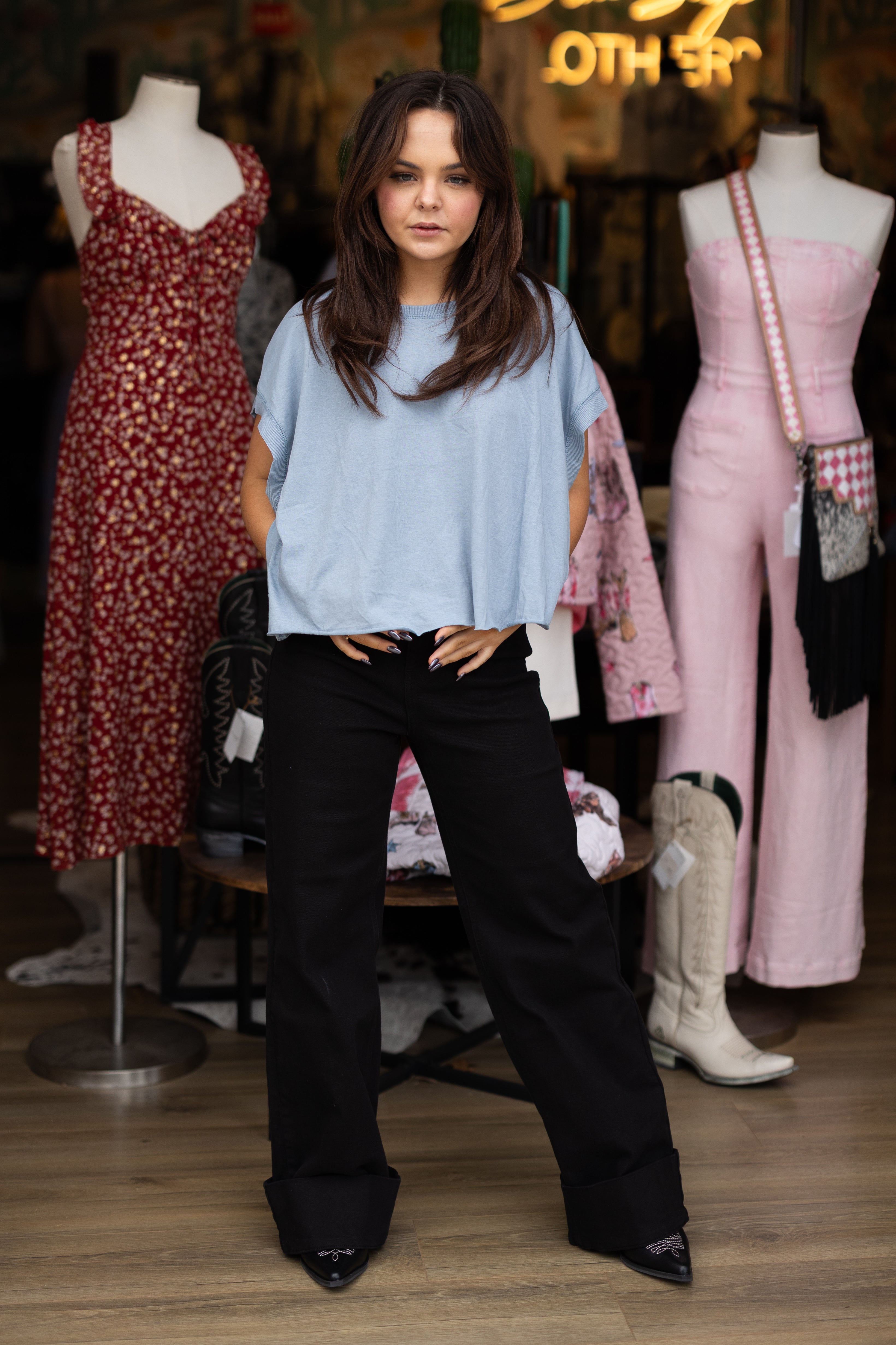 Midnight Ride High-Rise Wide Leg Jeans