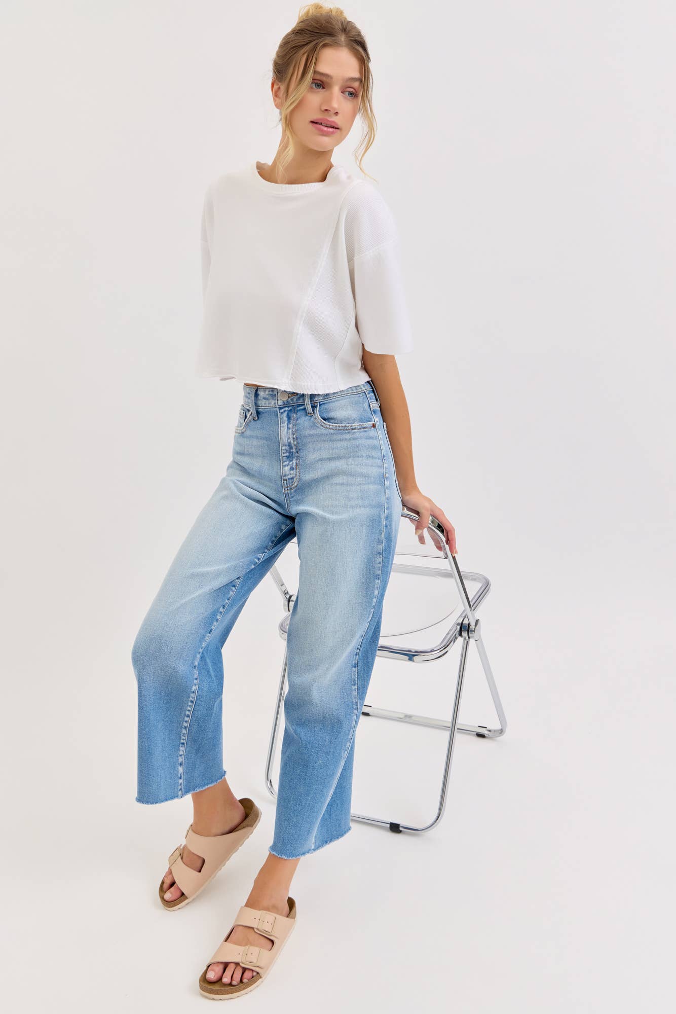 The Golden Hour Cropped Wide Leg