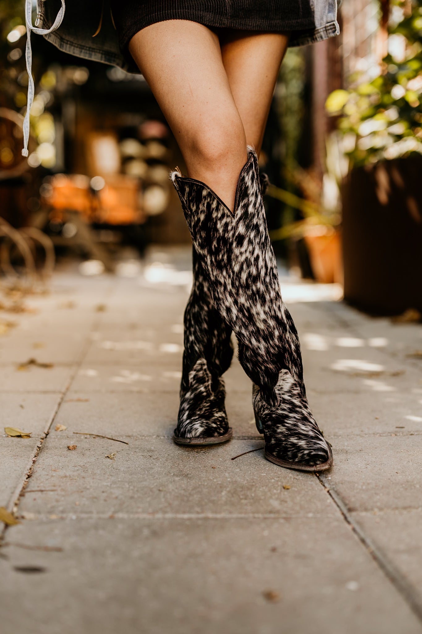 Azel Tall Cowhide Boot