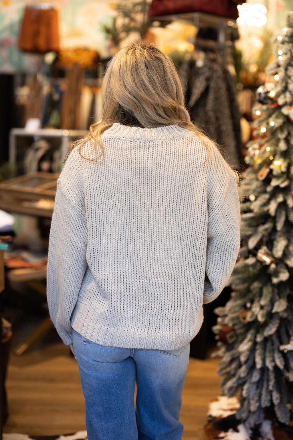 Lucky Ribbon Horseshoe Sweater