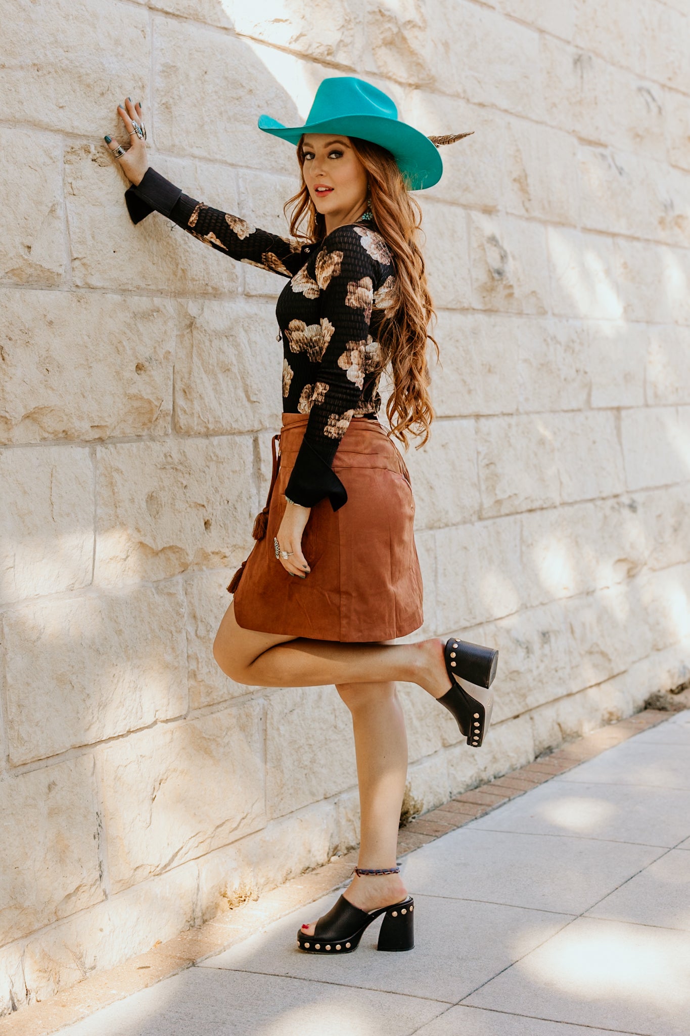 Sierra Tassel Suede Skirt