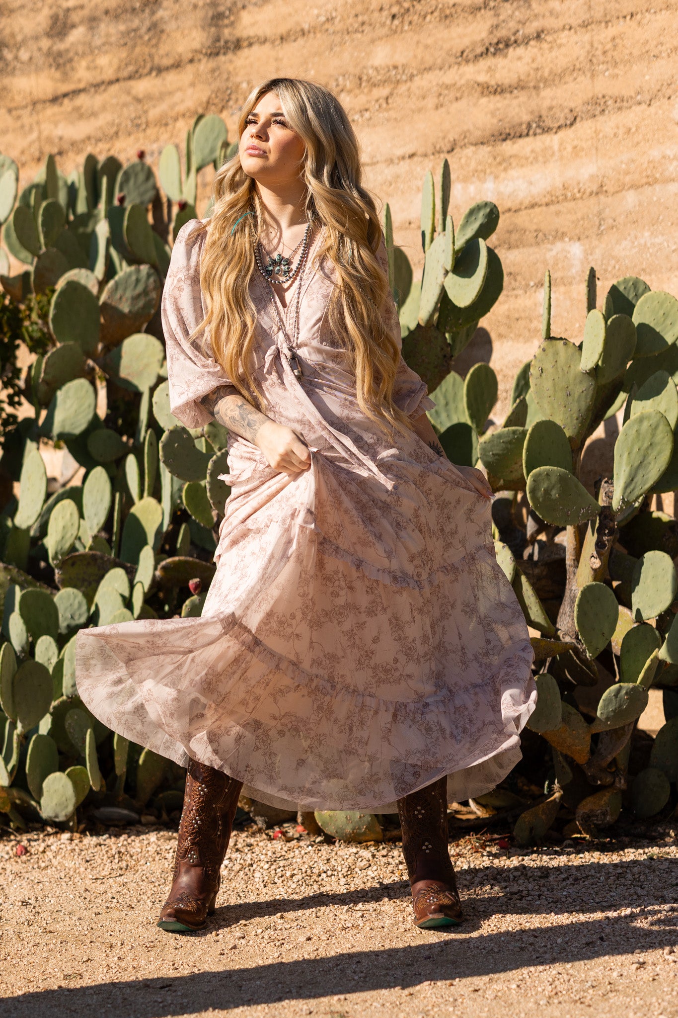 Blush Whisper Maxi Dress