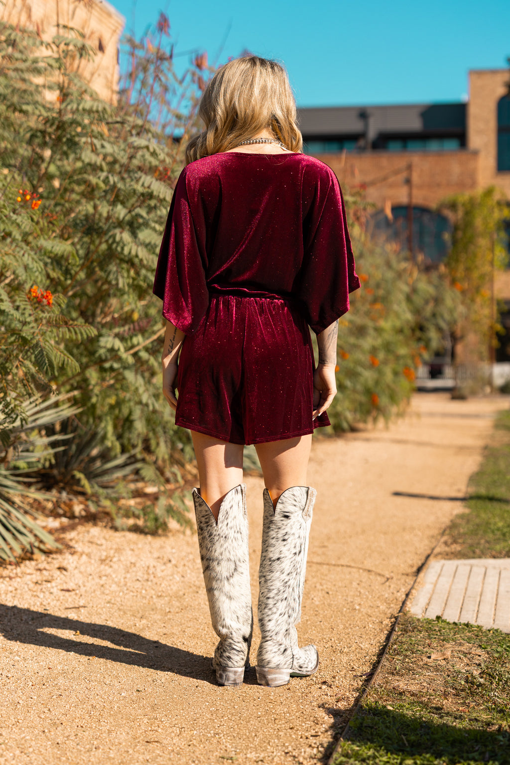 Velvet Rodeo Romper