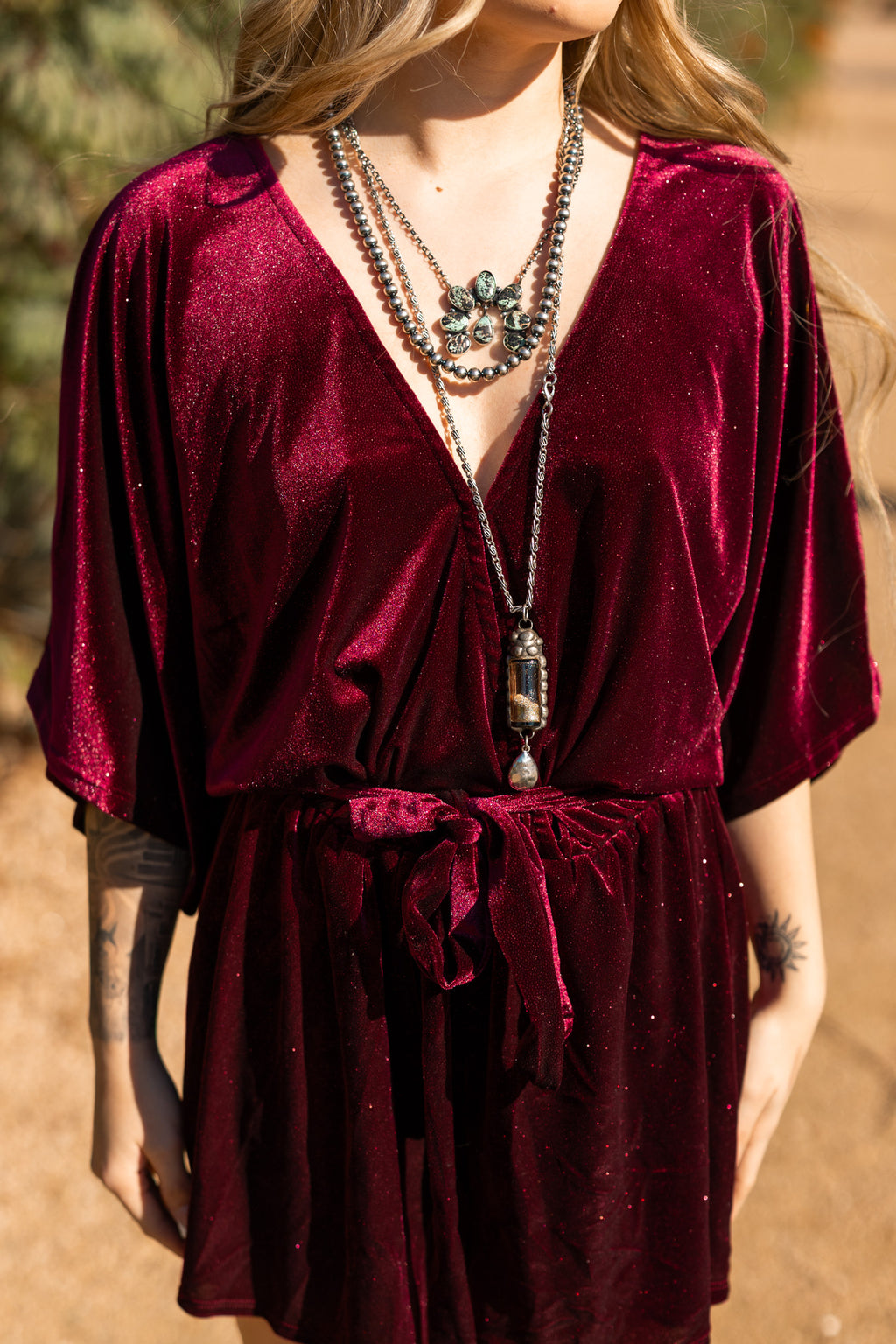 Velvet Rodeo Romper