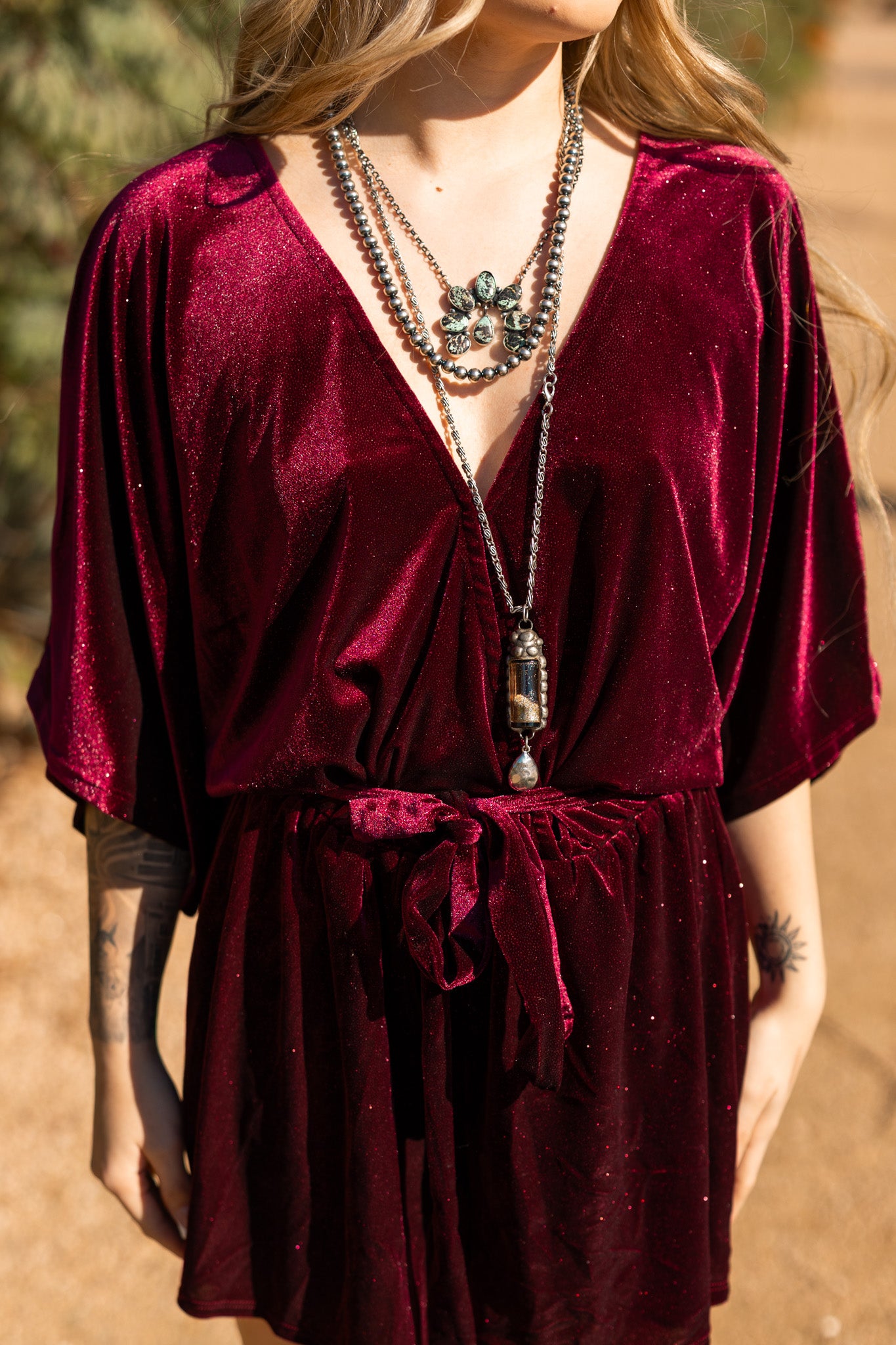 Velvet Rodeo Romper