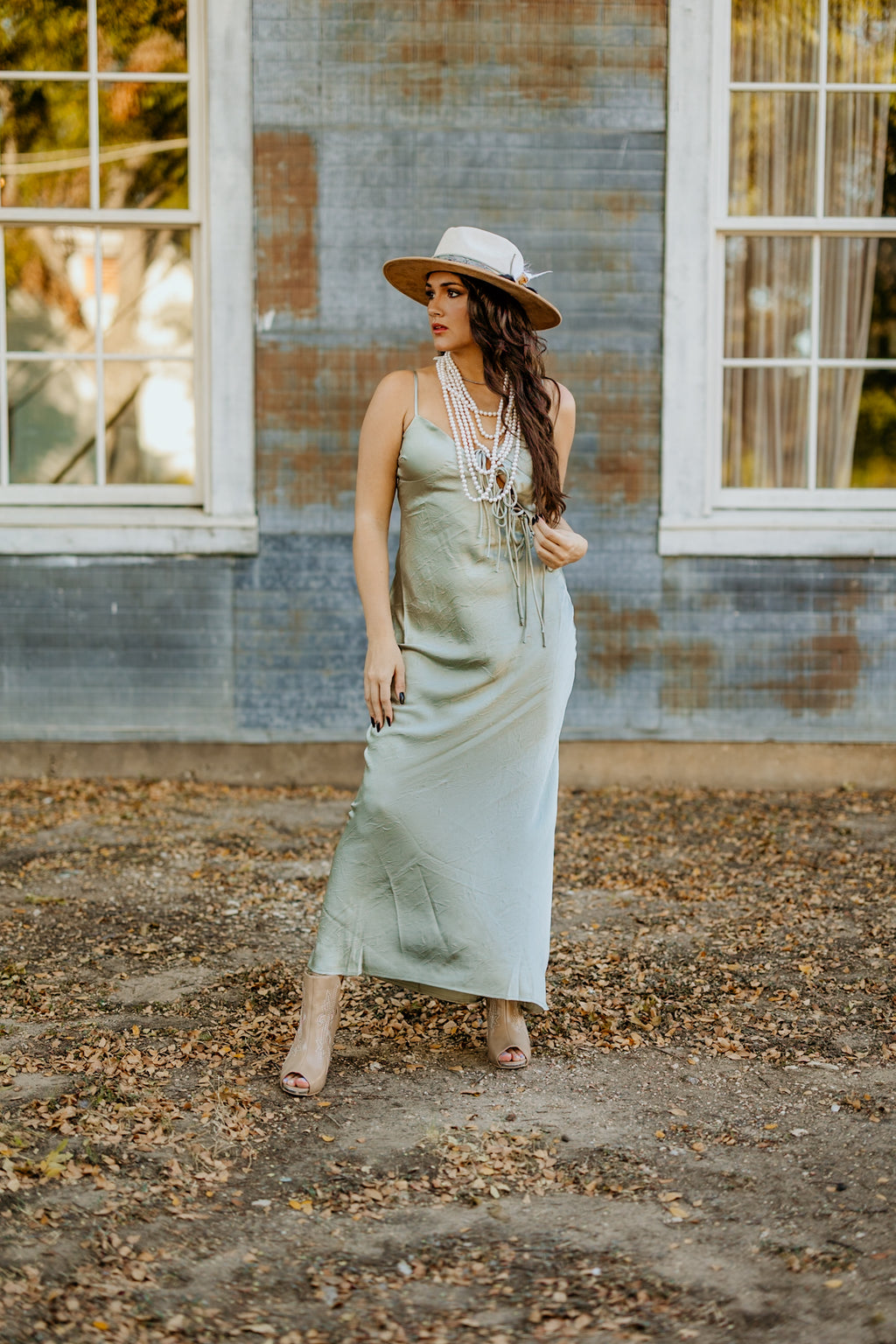 Sage Bow Dress