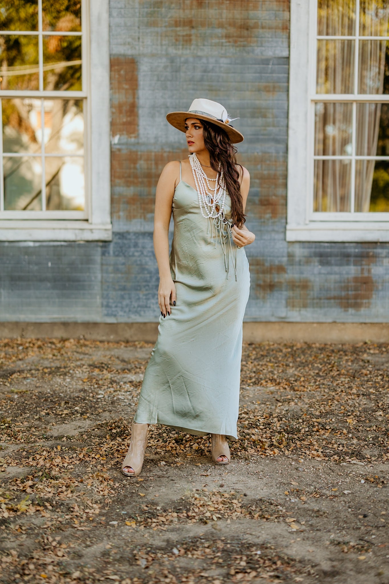 Sage Bow Dress