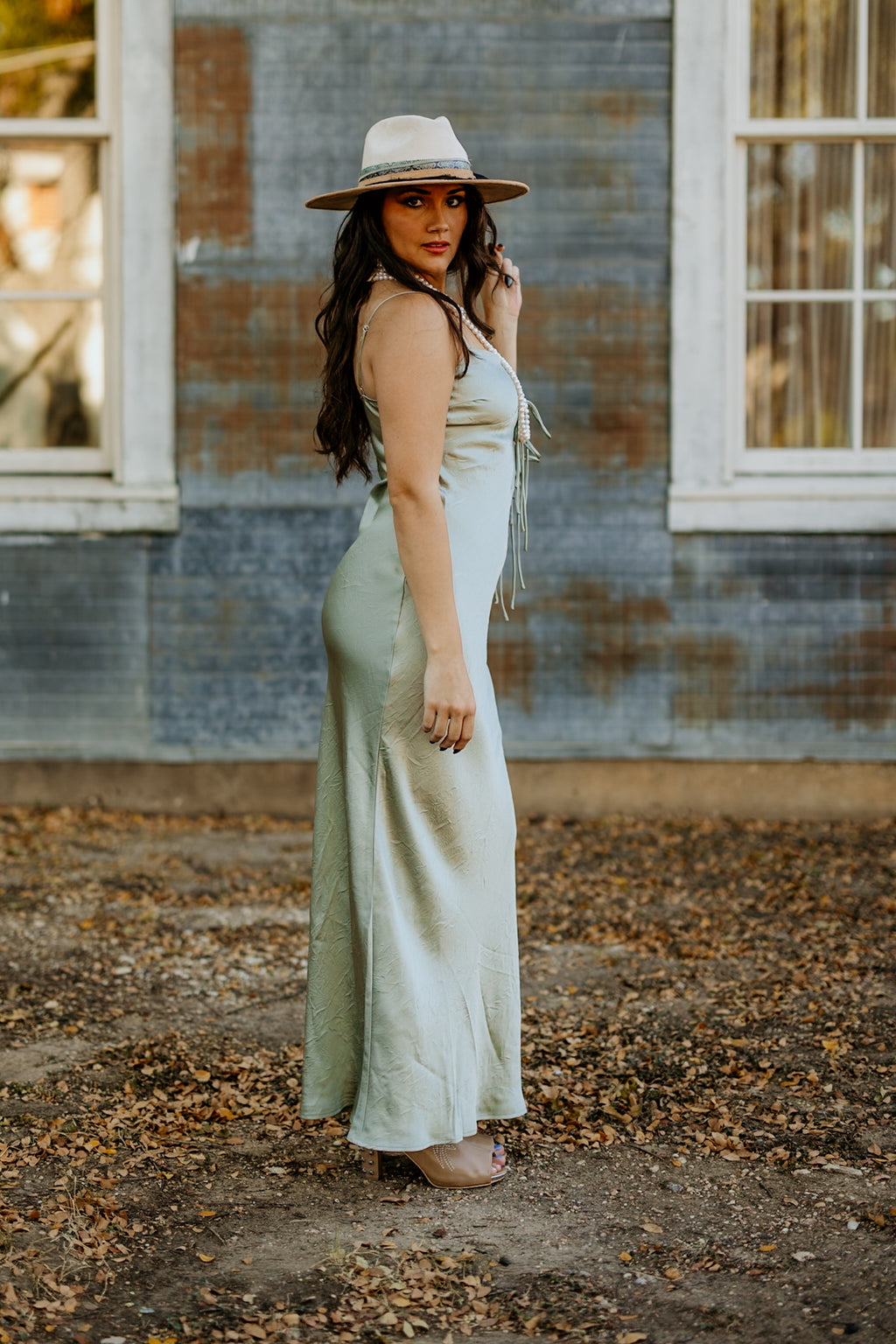 Sage Bow Dress
