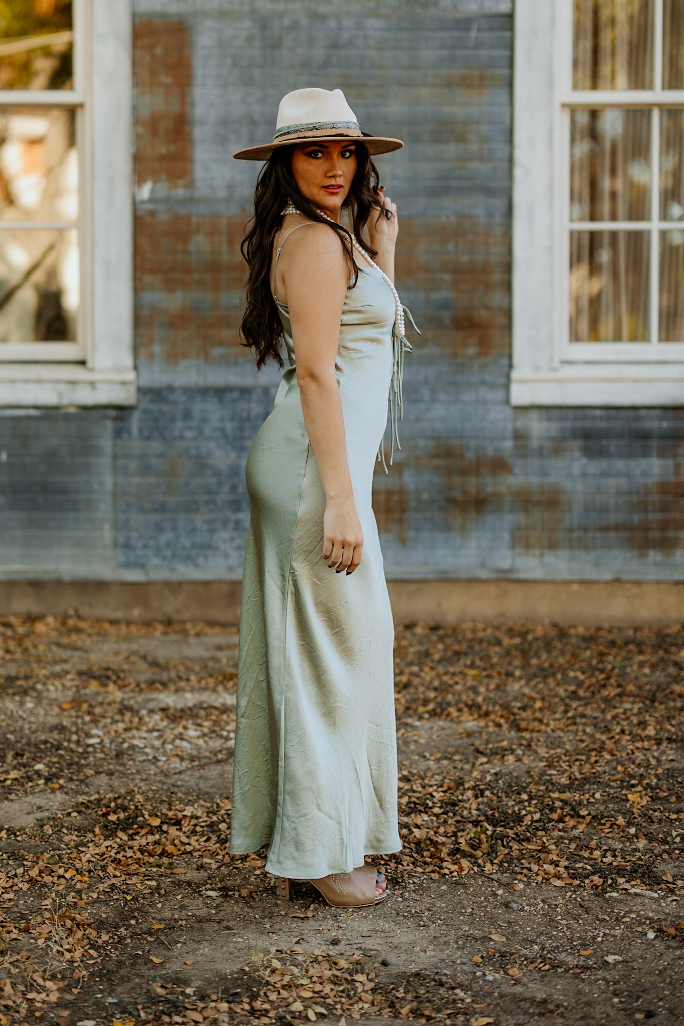 Sage Bow Dress