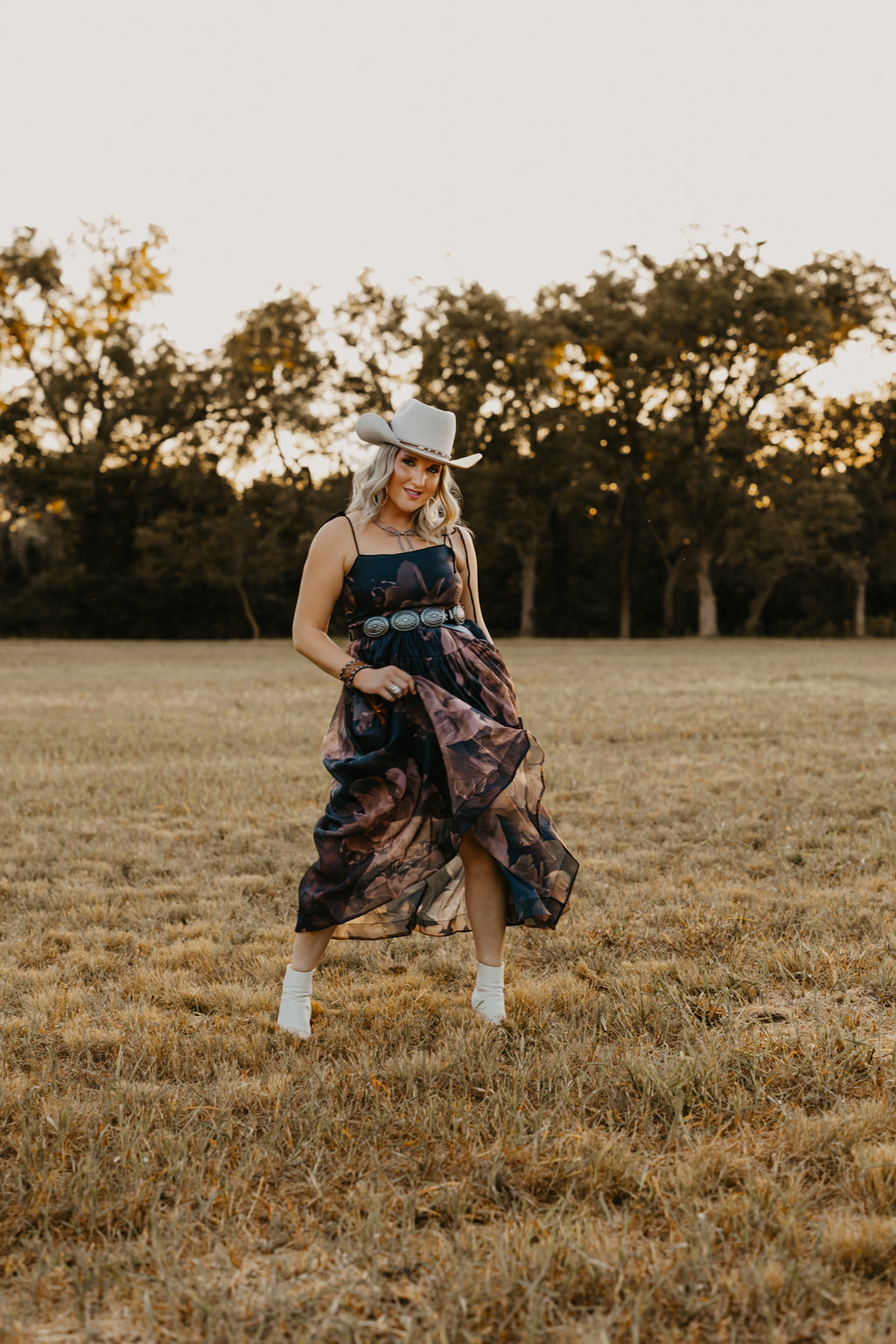 Midnight Roseveil Dres