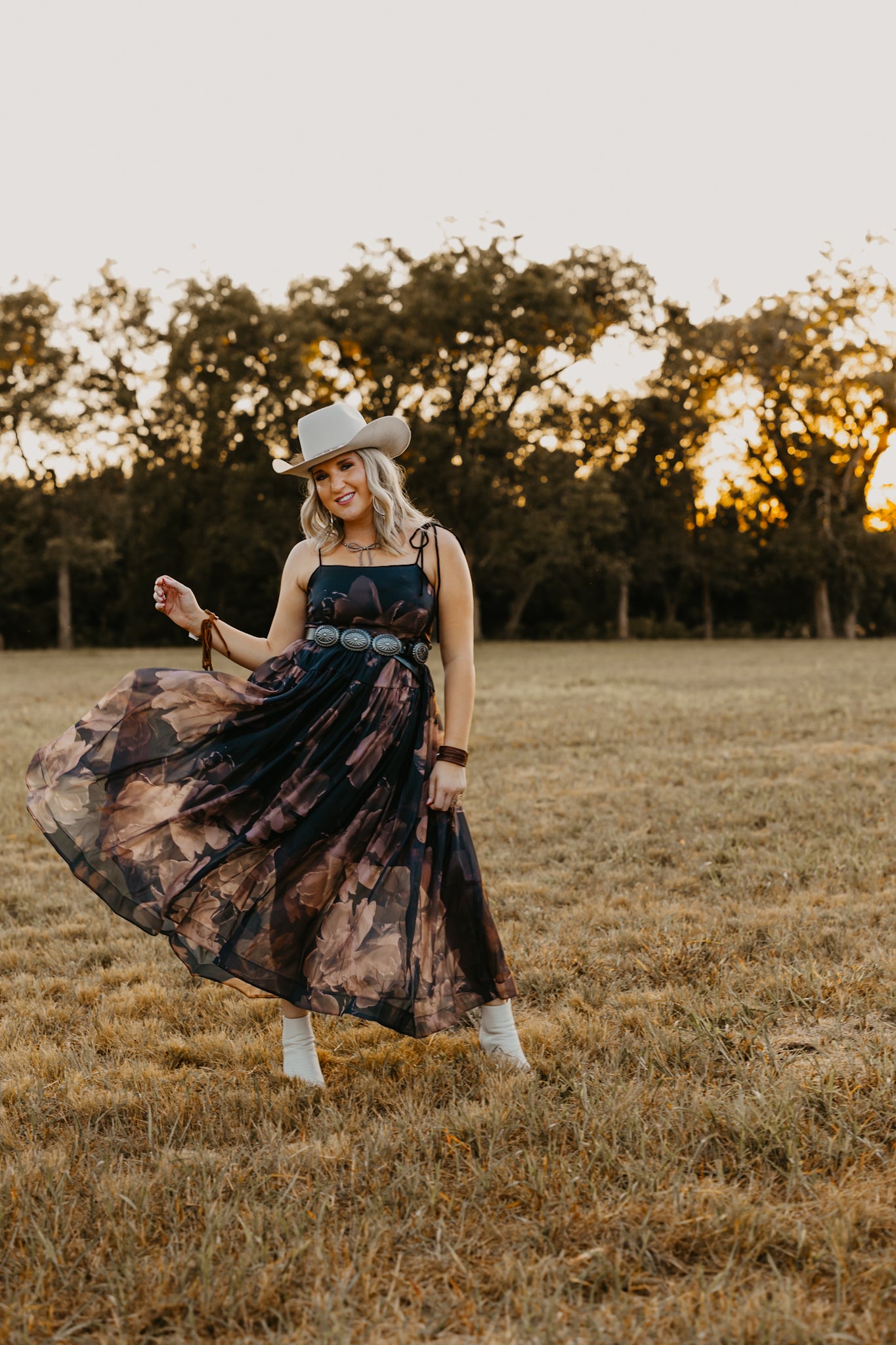 Midnight Roseveil Dres