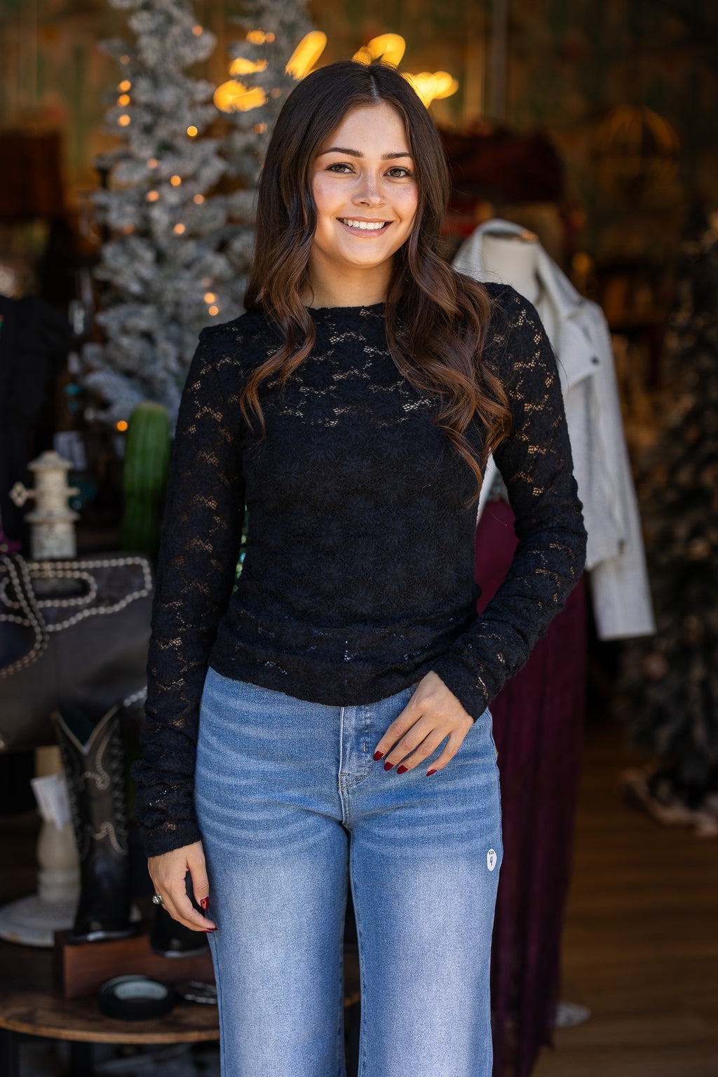 Prairie Bloom Lace Layering Top