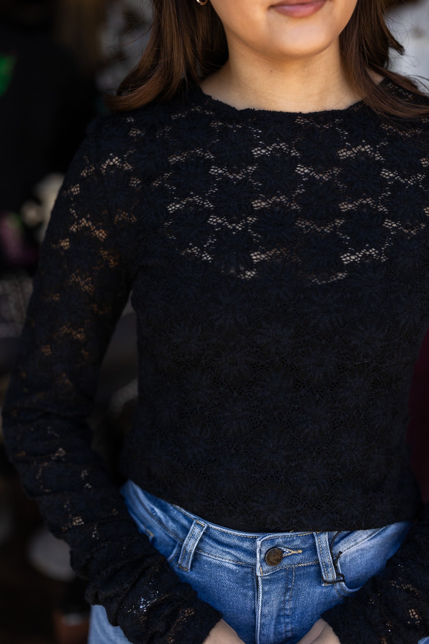 Prairie Bloom Lace Layering Top
