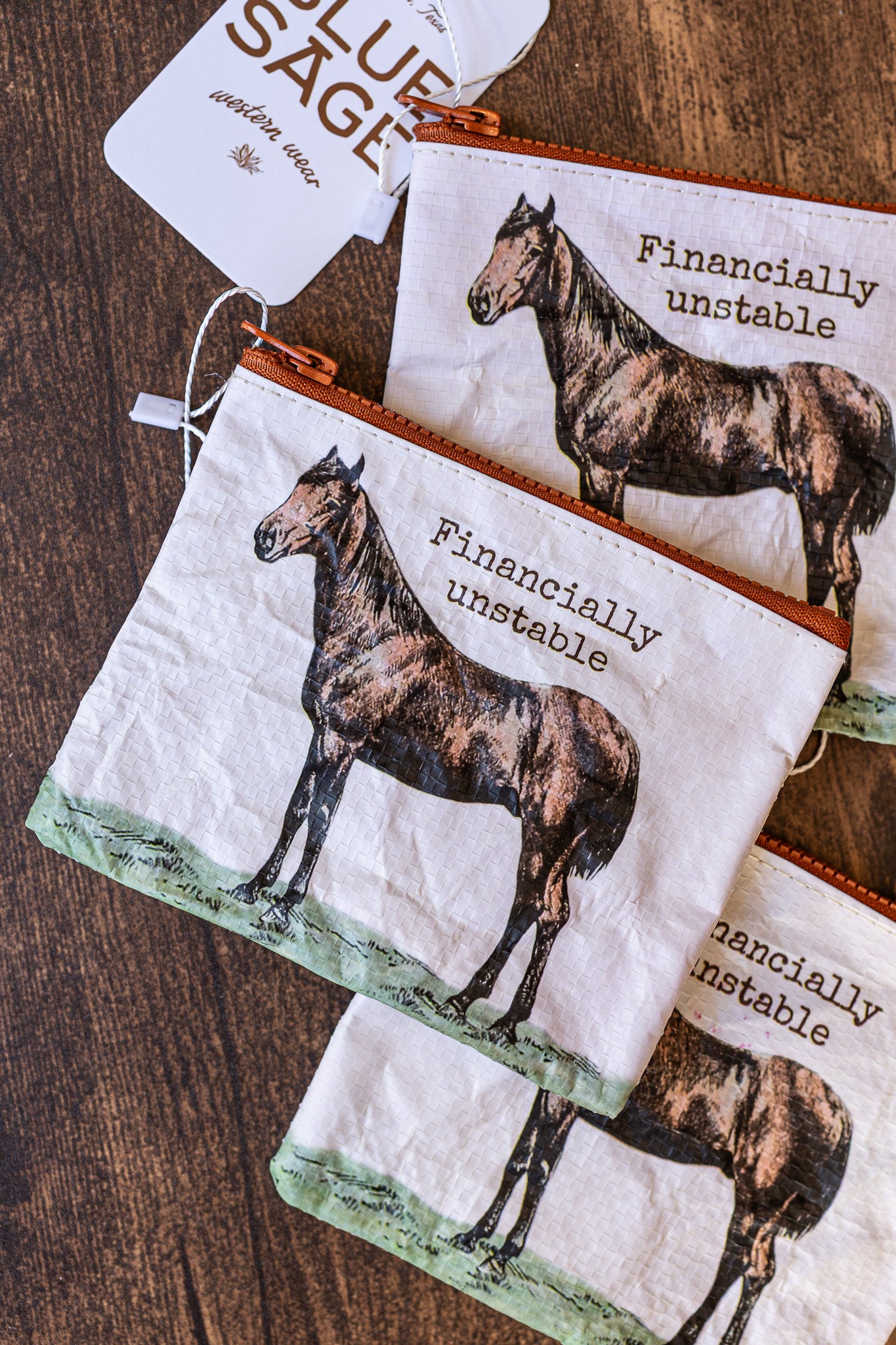 Financially Unstable Zipper Wallet