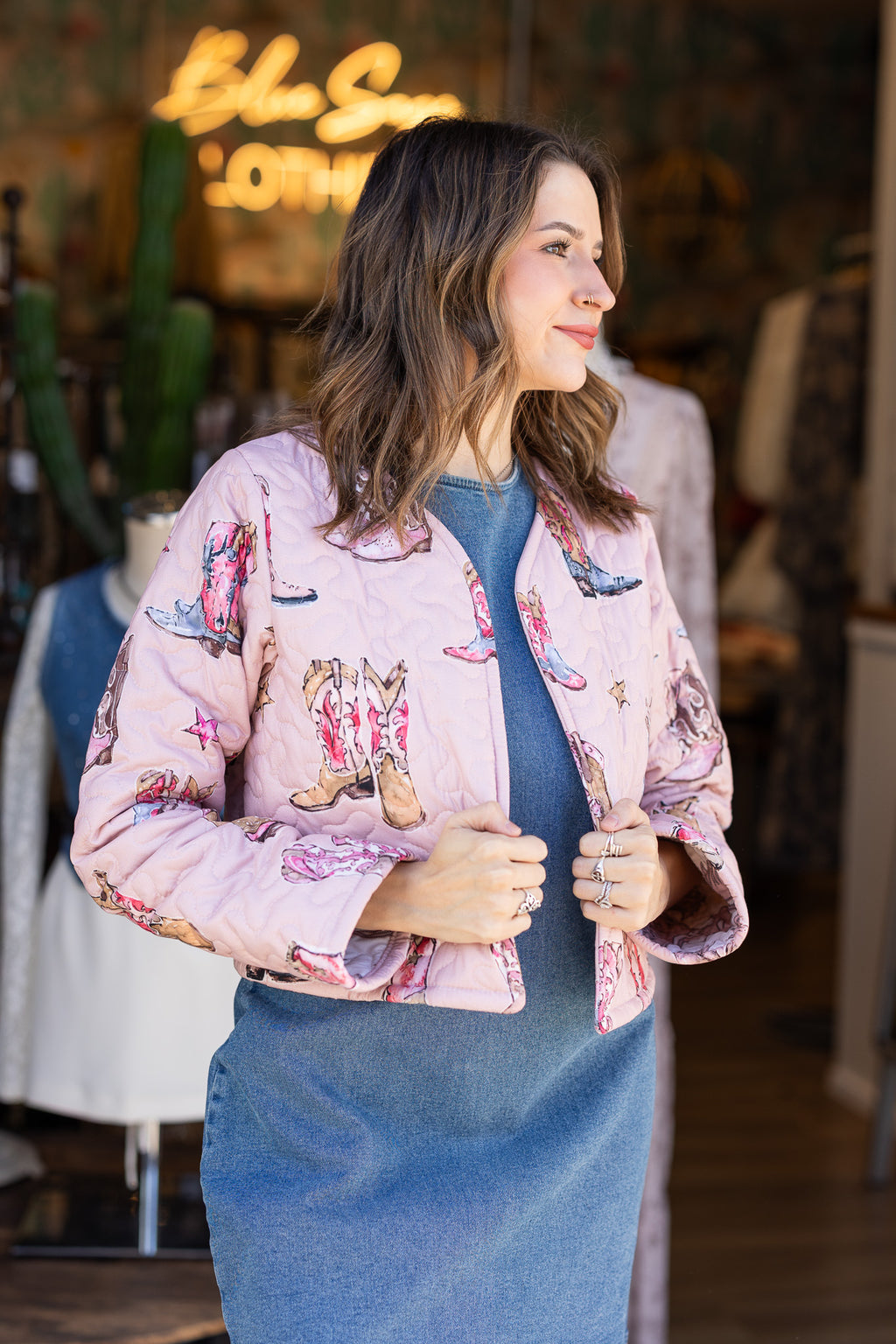 The Dusty Mesa Cropped Quilted Jacket