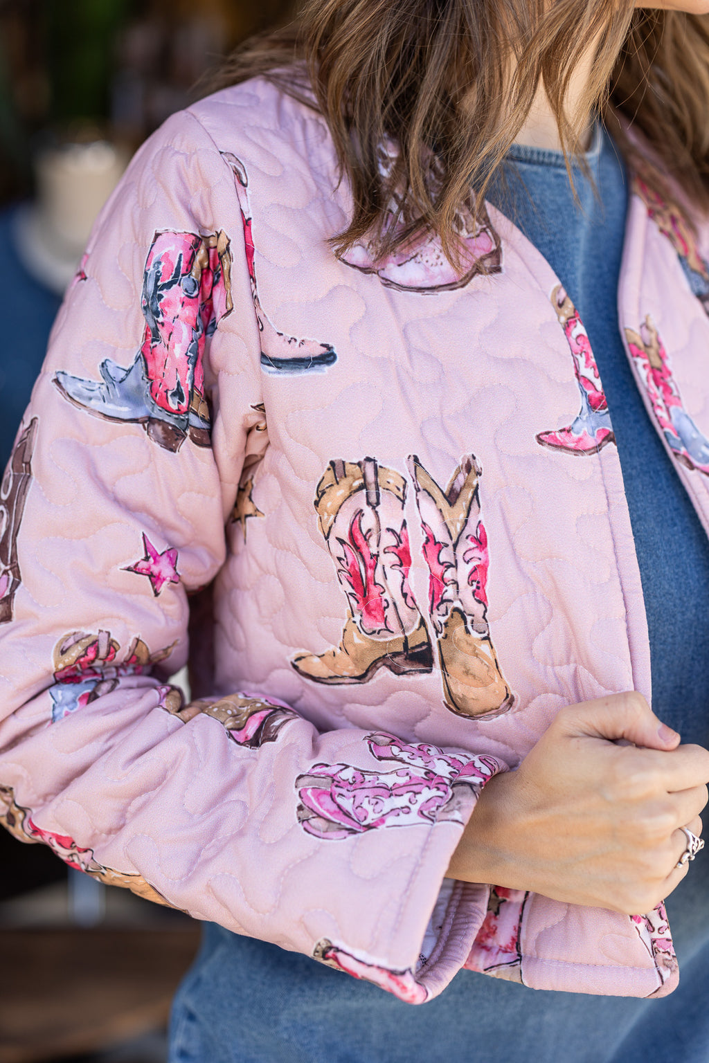 The Dusty Mesa Cropped Quilted Jacket