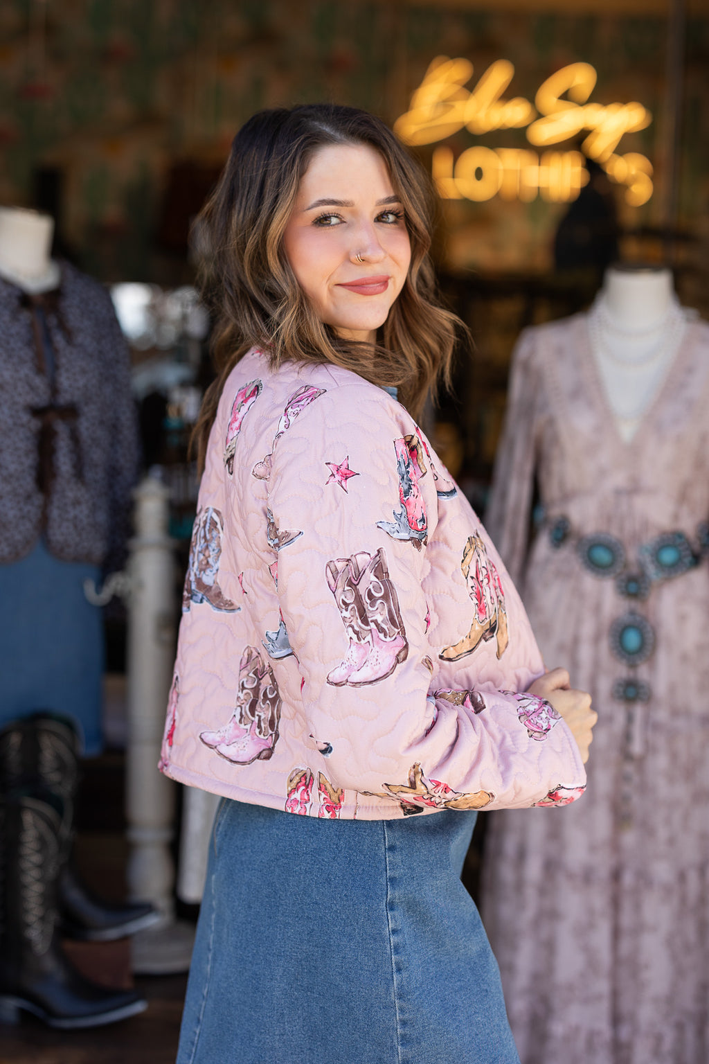 The Dusty Mesa Cropped Quilted Jacket