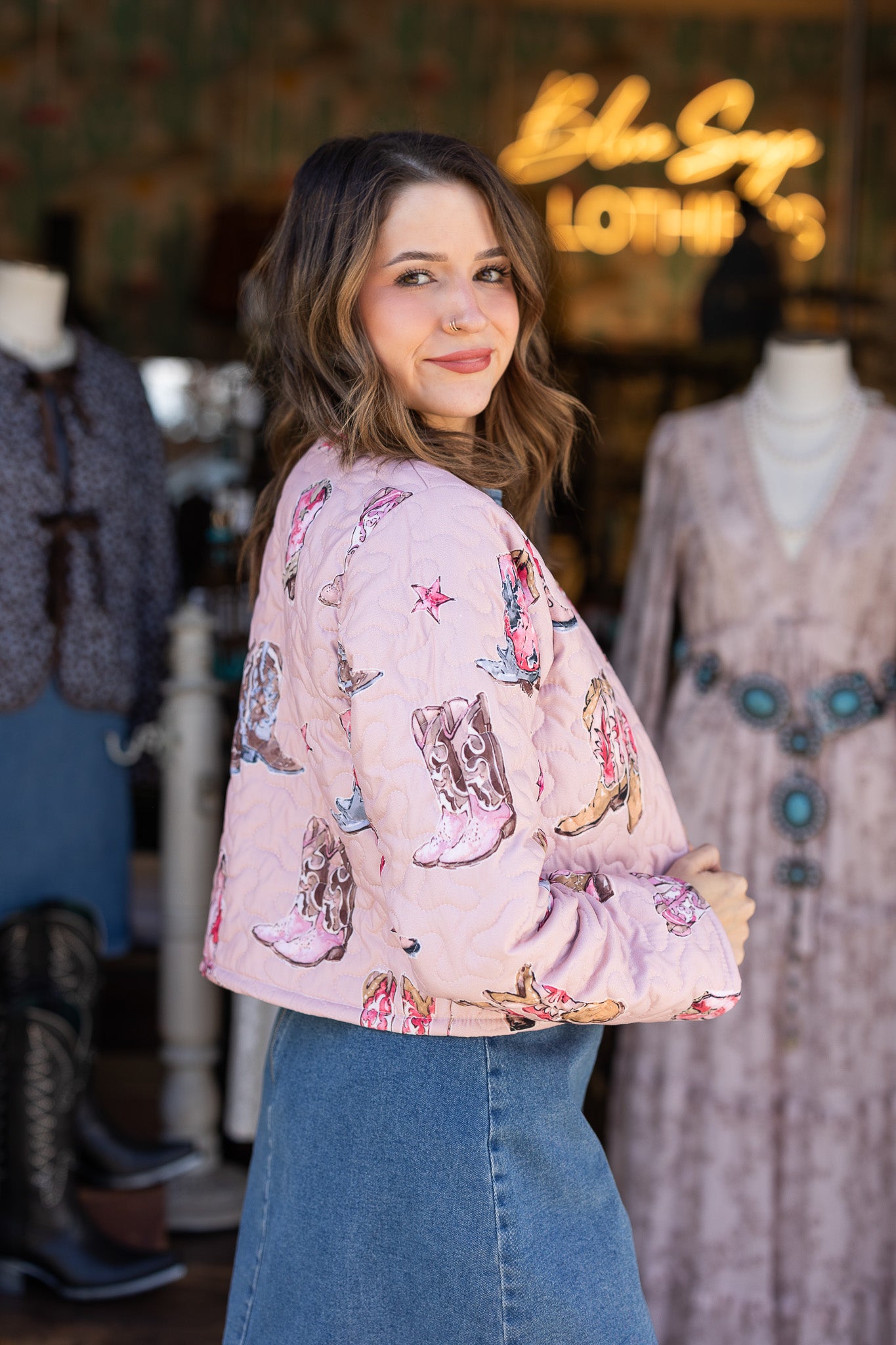 The Dusty Mesa Cropped Quilted Jacket