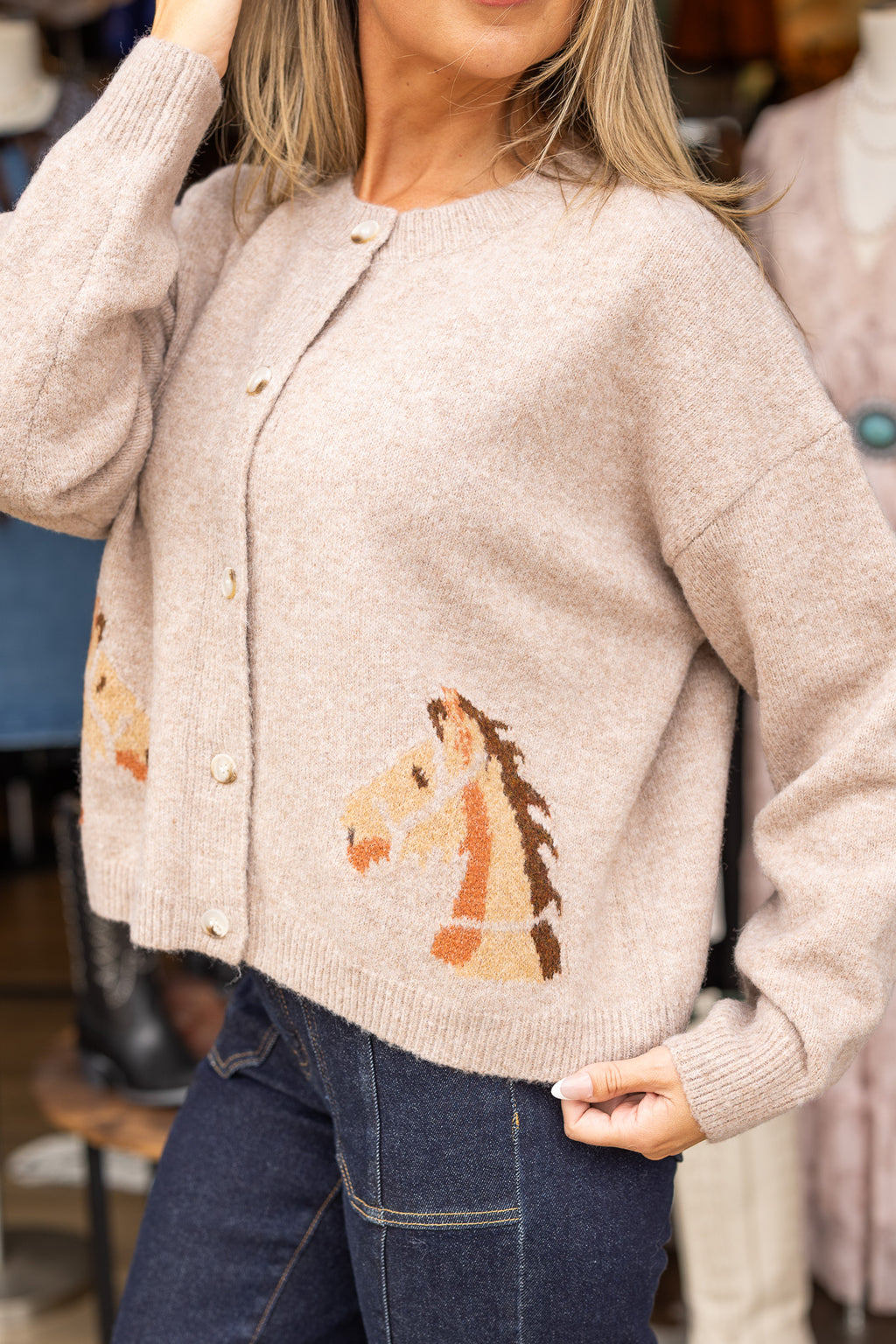 Ranch Rider Graphic Cardigan