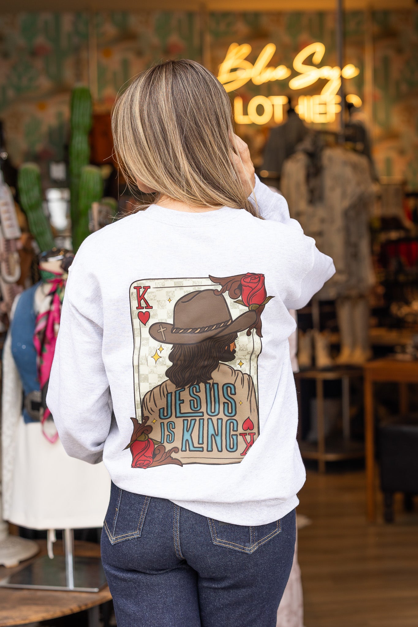 Jesus Is King Crew Neck