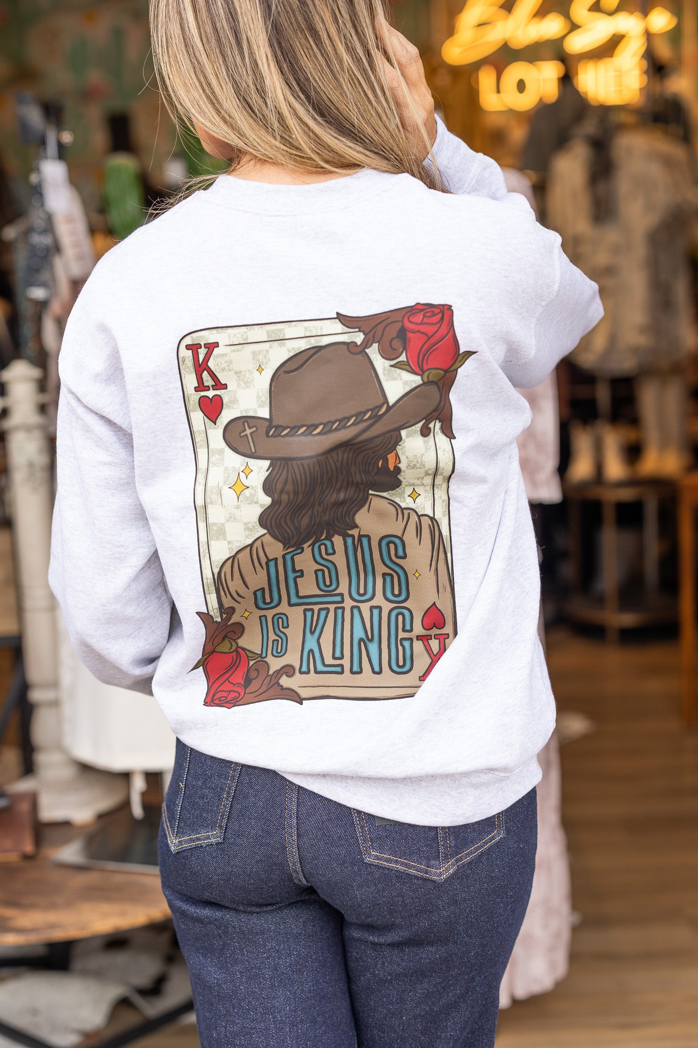 Jesus Is King Crew Neck