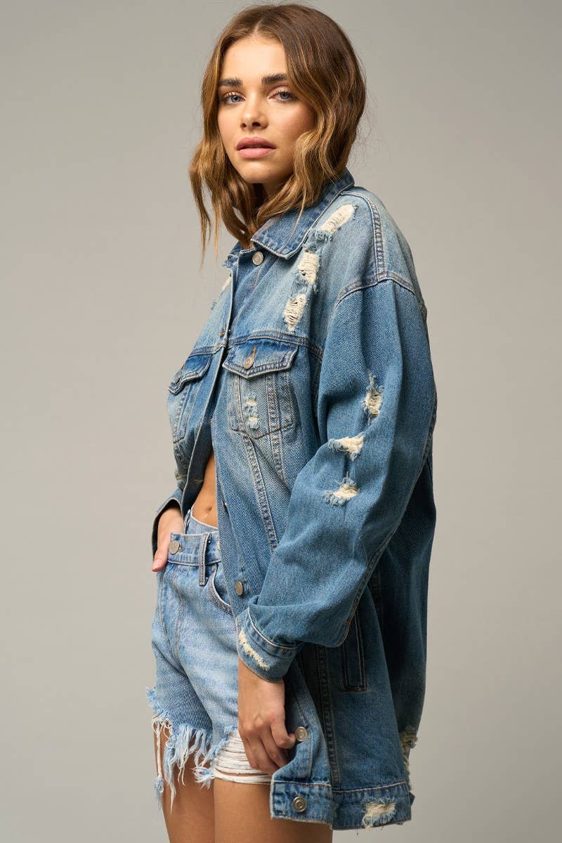 High Rise Crossroads Cutoff Shorts