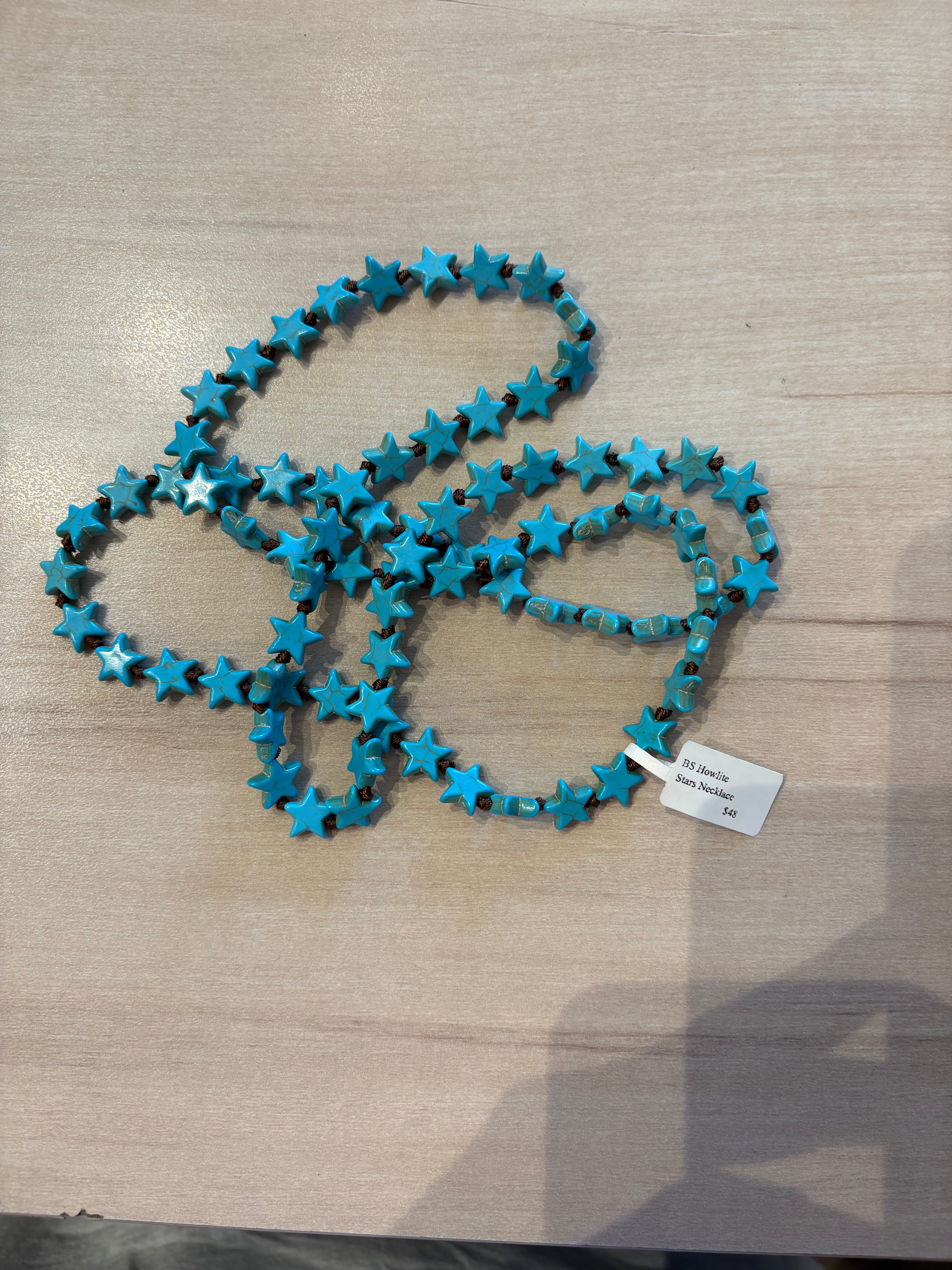 BS Howlite Stars Necklace