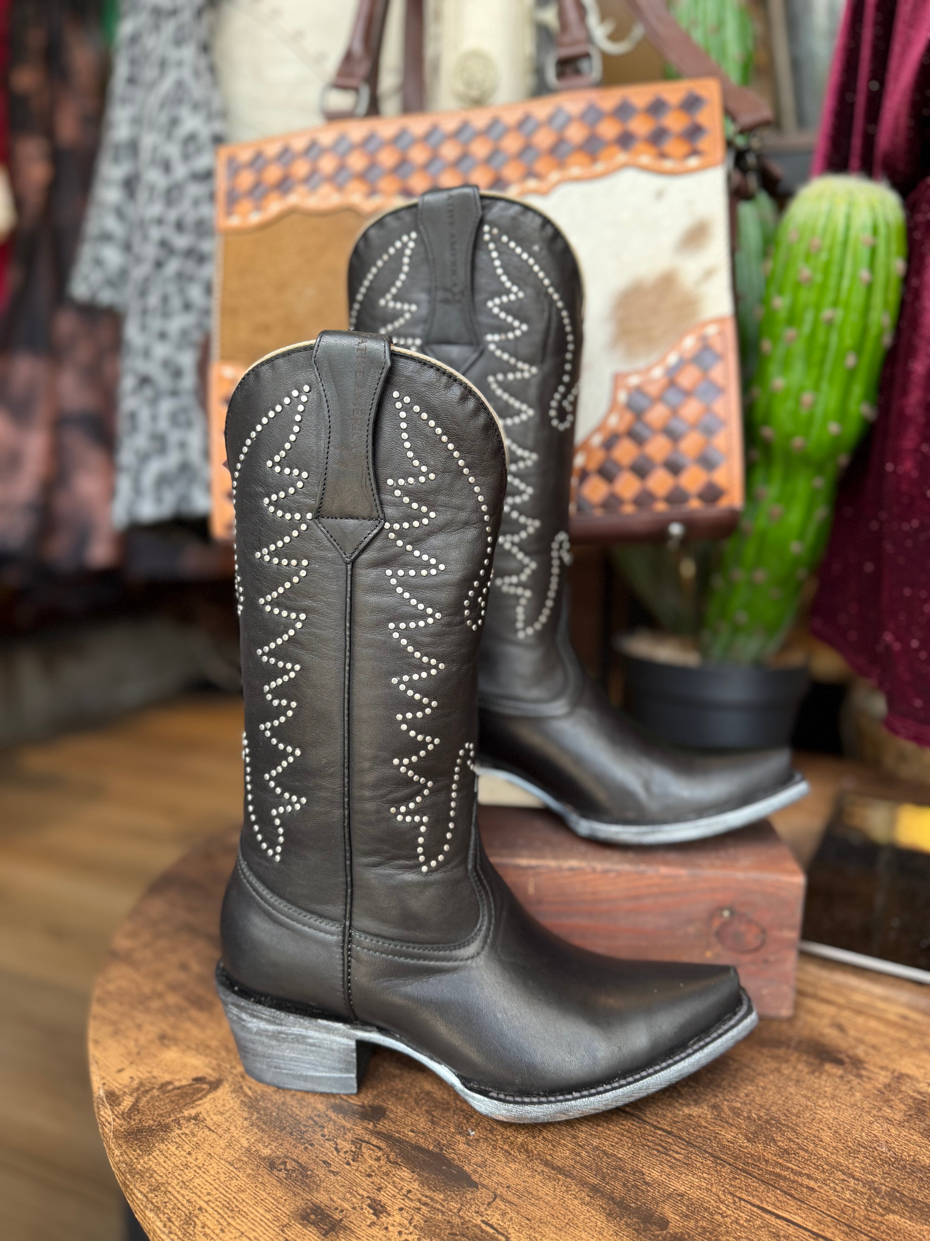 Midnight Sage Studded Boot (7)