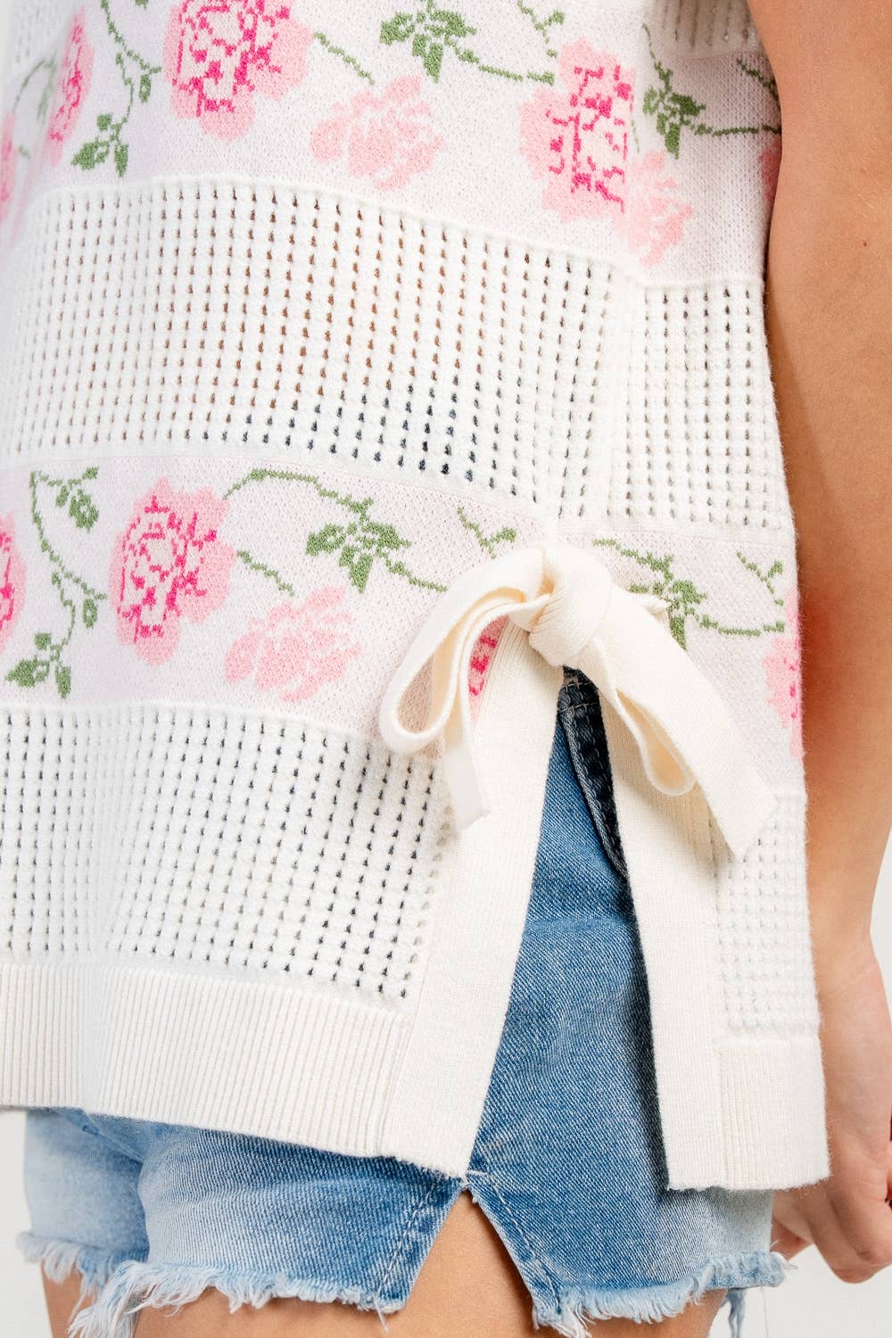Blossom Breeze Open-Knit Top
